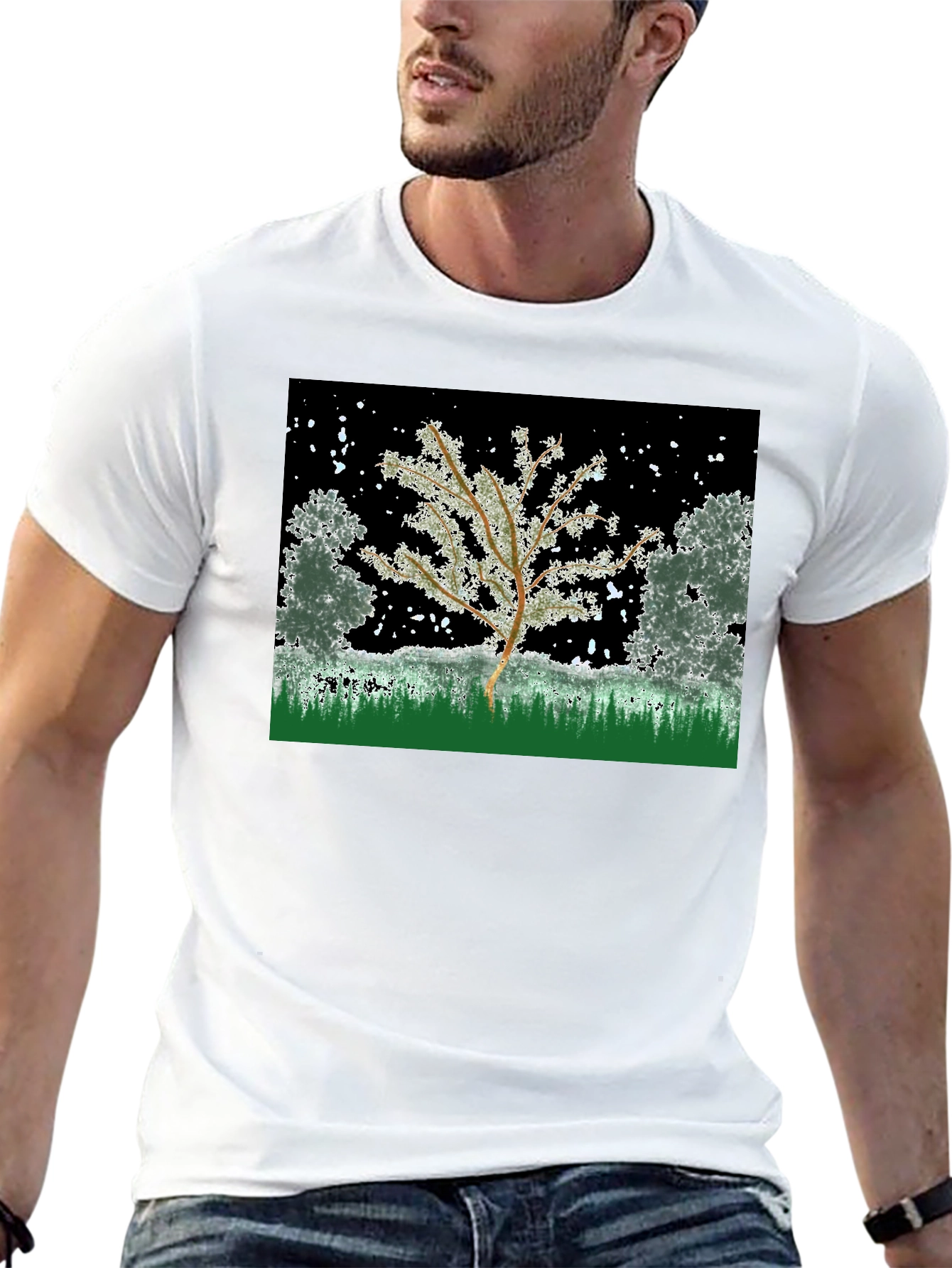 Winter Tree Graphic Tee - Nature Inspired Design