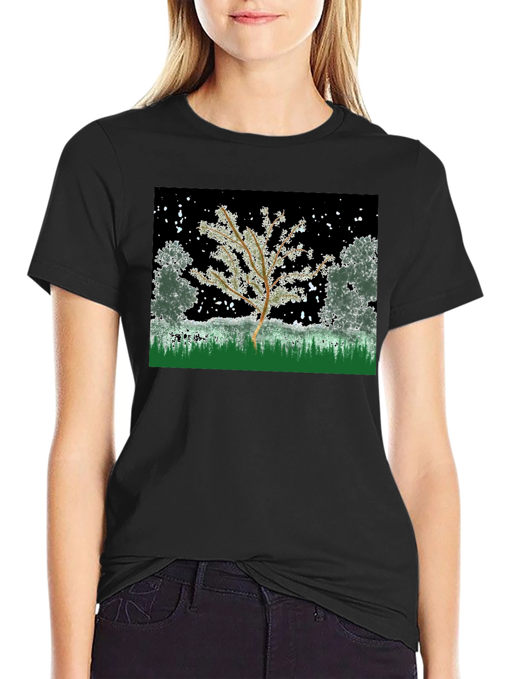 Winter Tree Graphic Tee - Nature Inspired Design