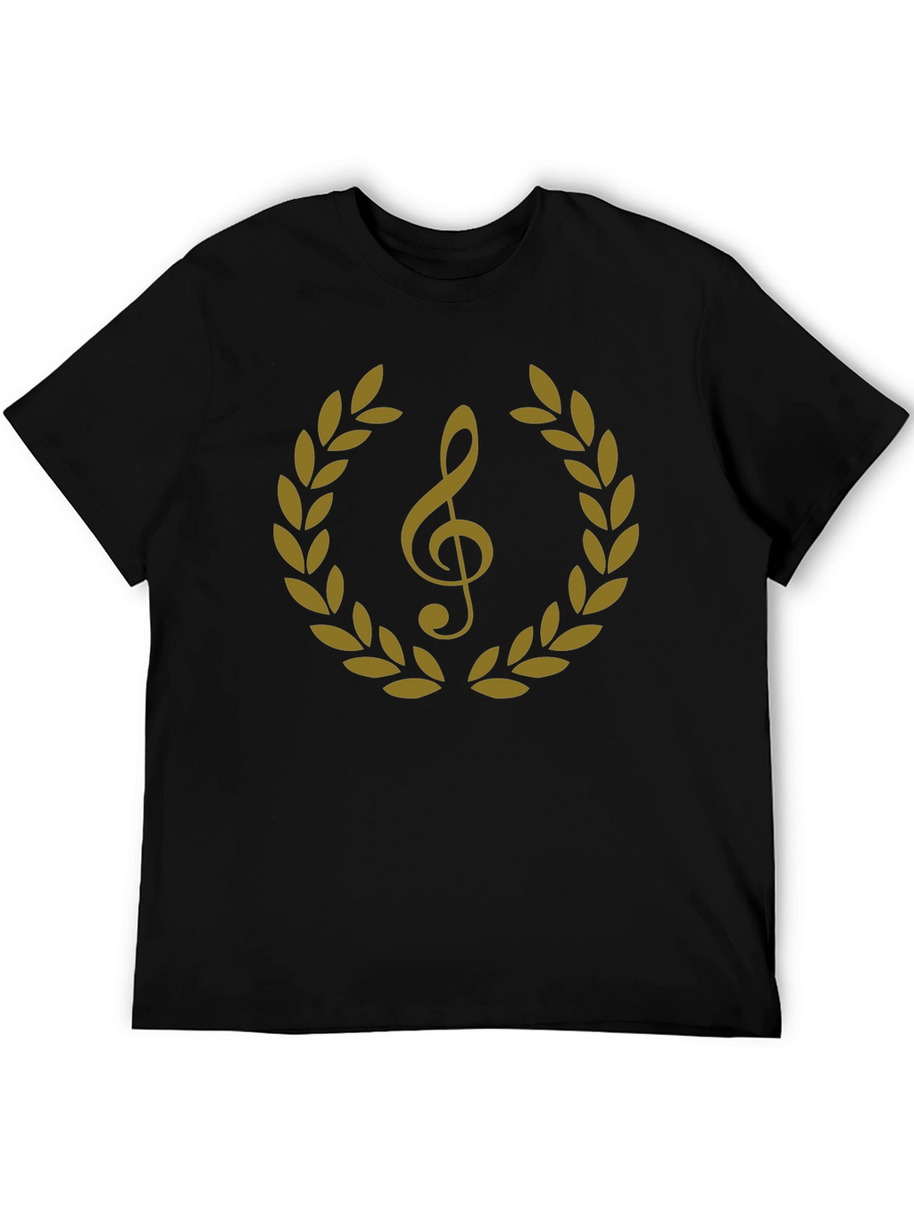 Musical Treble Clef Laurel Wreath Graphic Tee