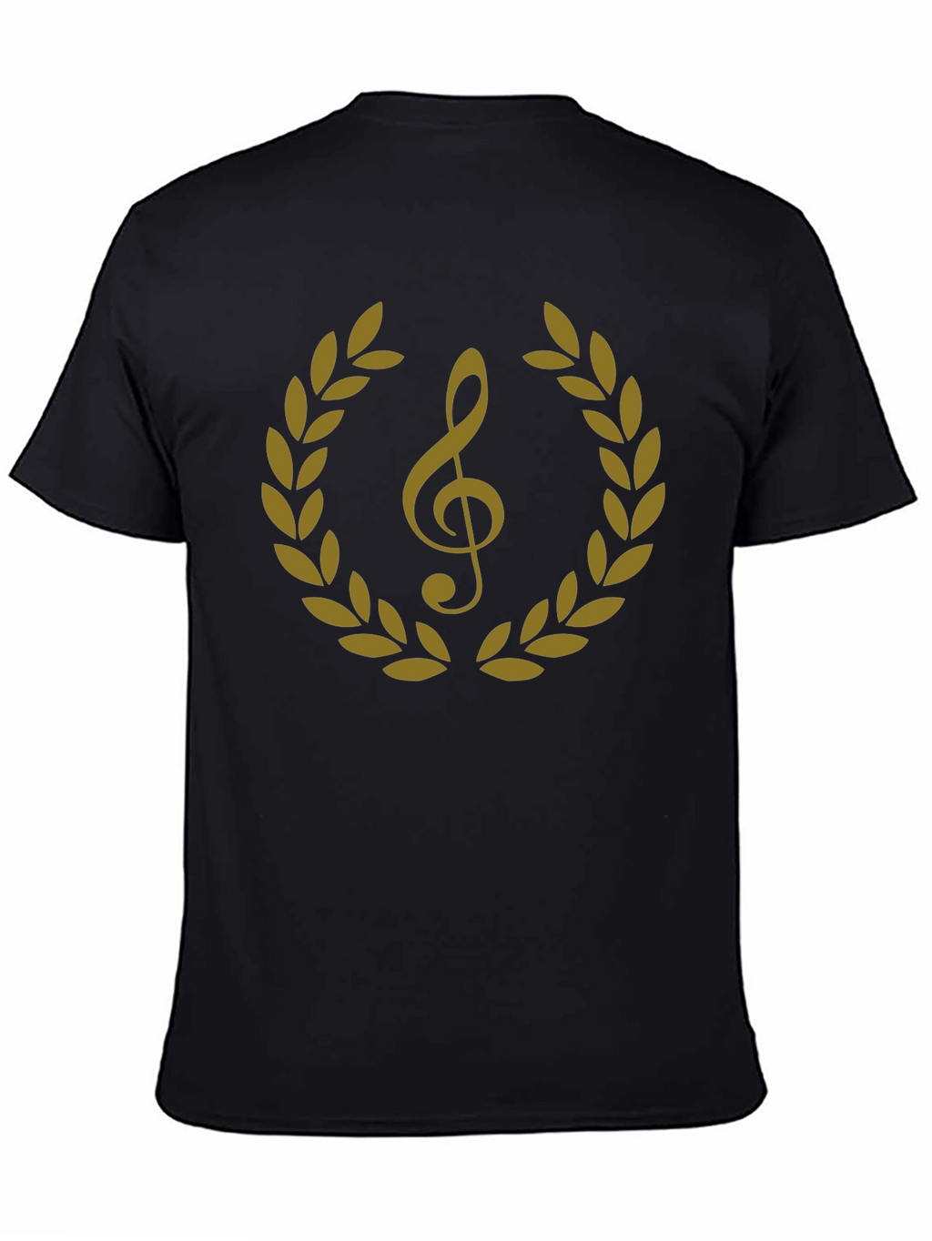 Musical Treble Clef Laurel Wreath Graphic Tee