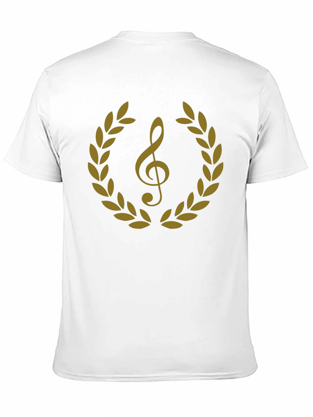 Musical Treble Clef Laurel Wreath Graphic Tee
