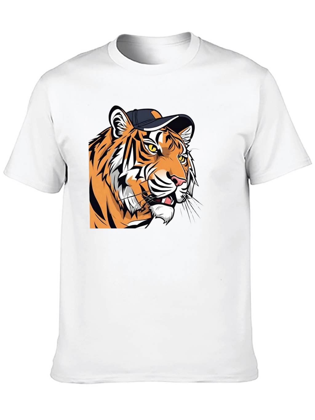 Cool Tiger Graphic Tee - Black