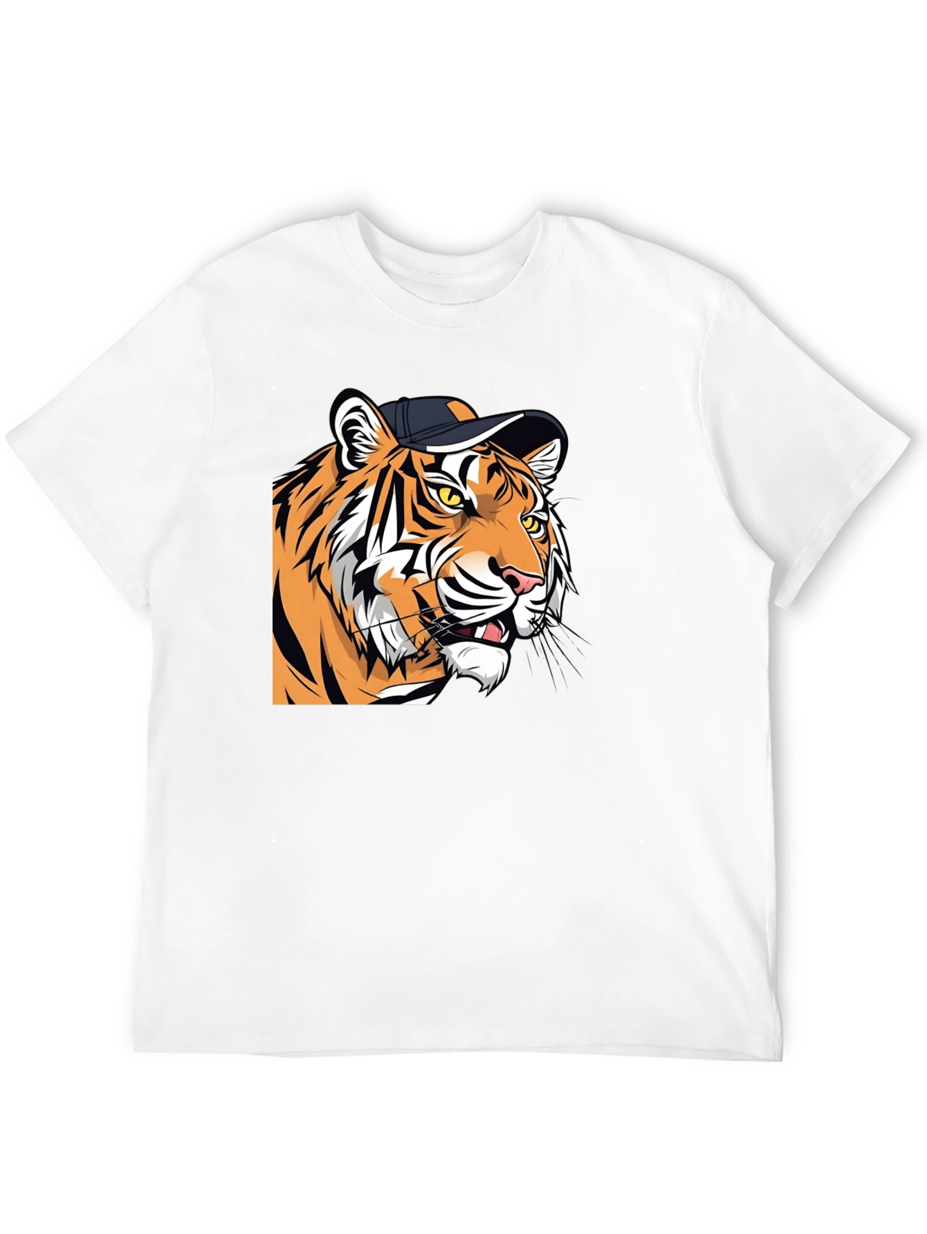 Cool Tiger Graphic Tee - Black