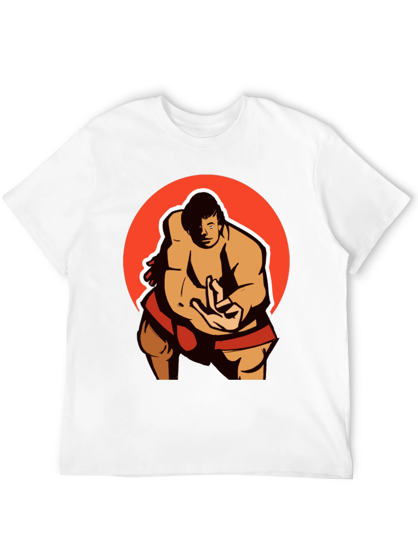 Sumo Wrestler Graphic Tee - Martial Arts Shirt