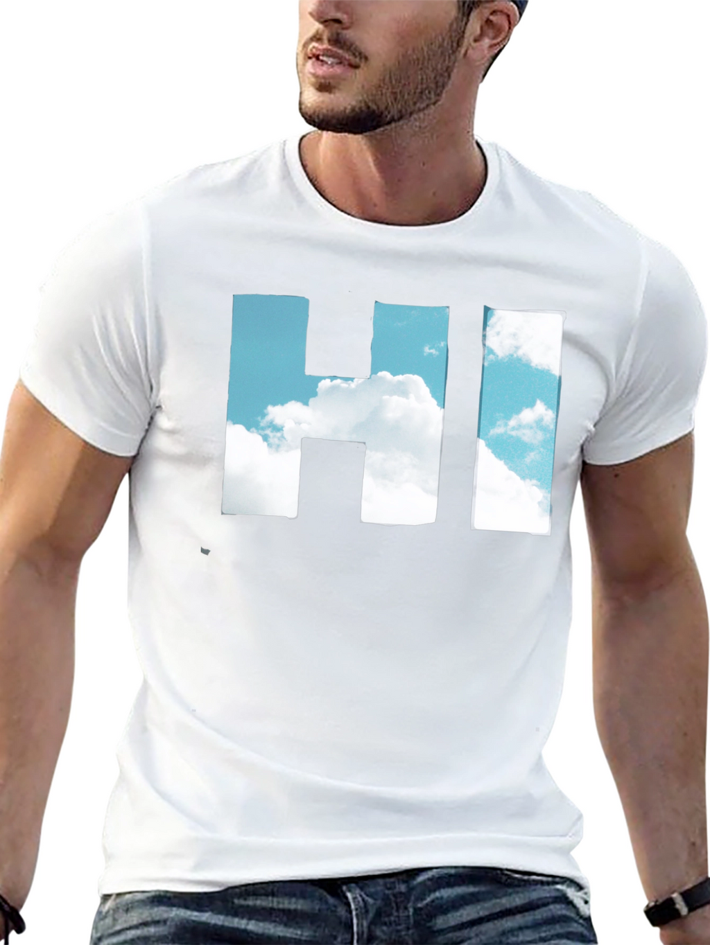 Sky HI T-Shirt - Cloudscape Graphic Tee