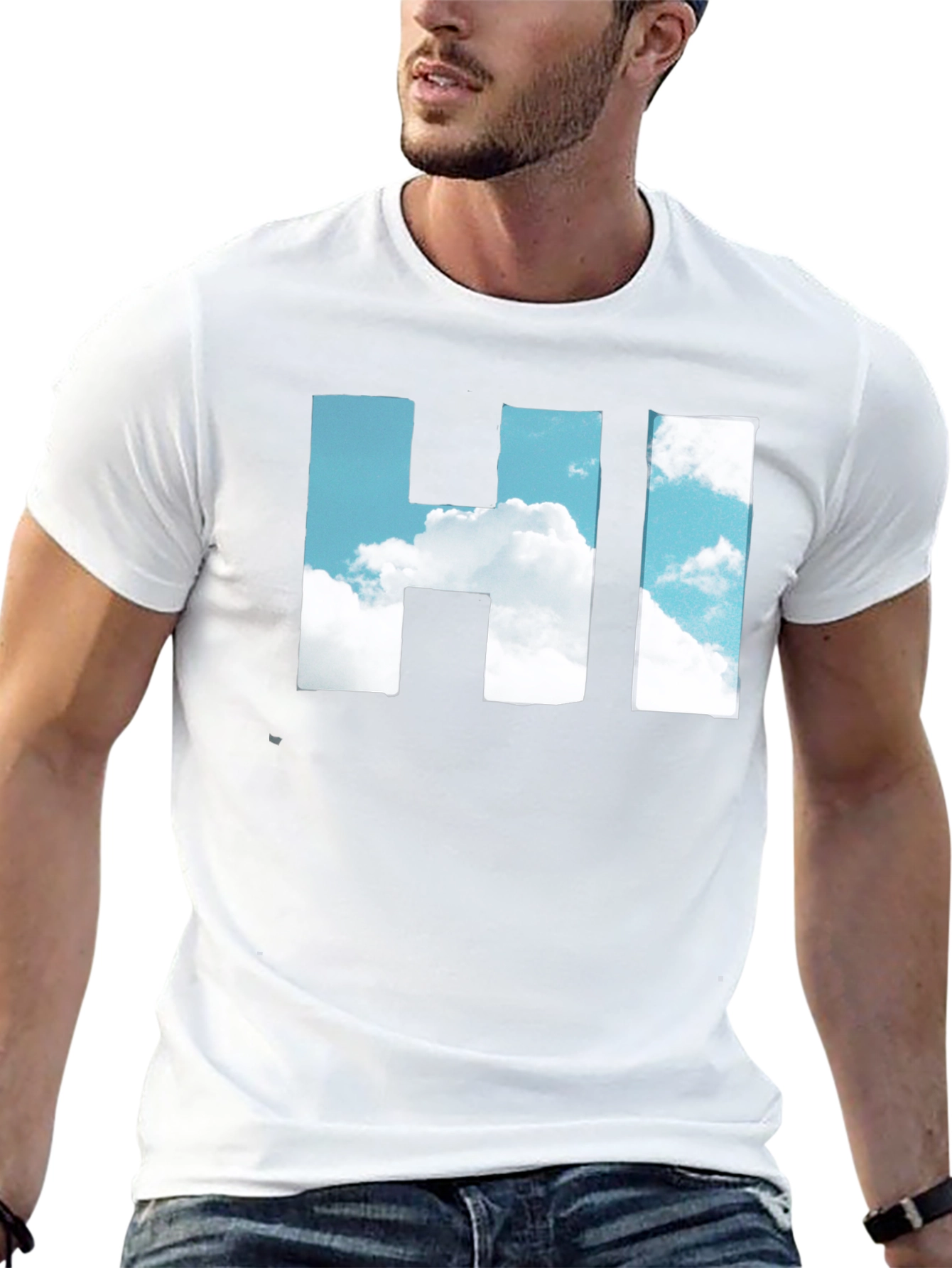 Sky HI T-Shirt - Cloudscape Graphic Tee