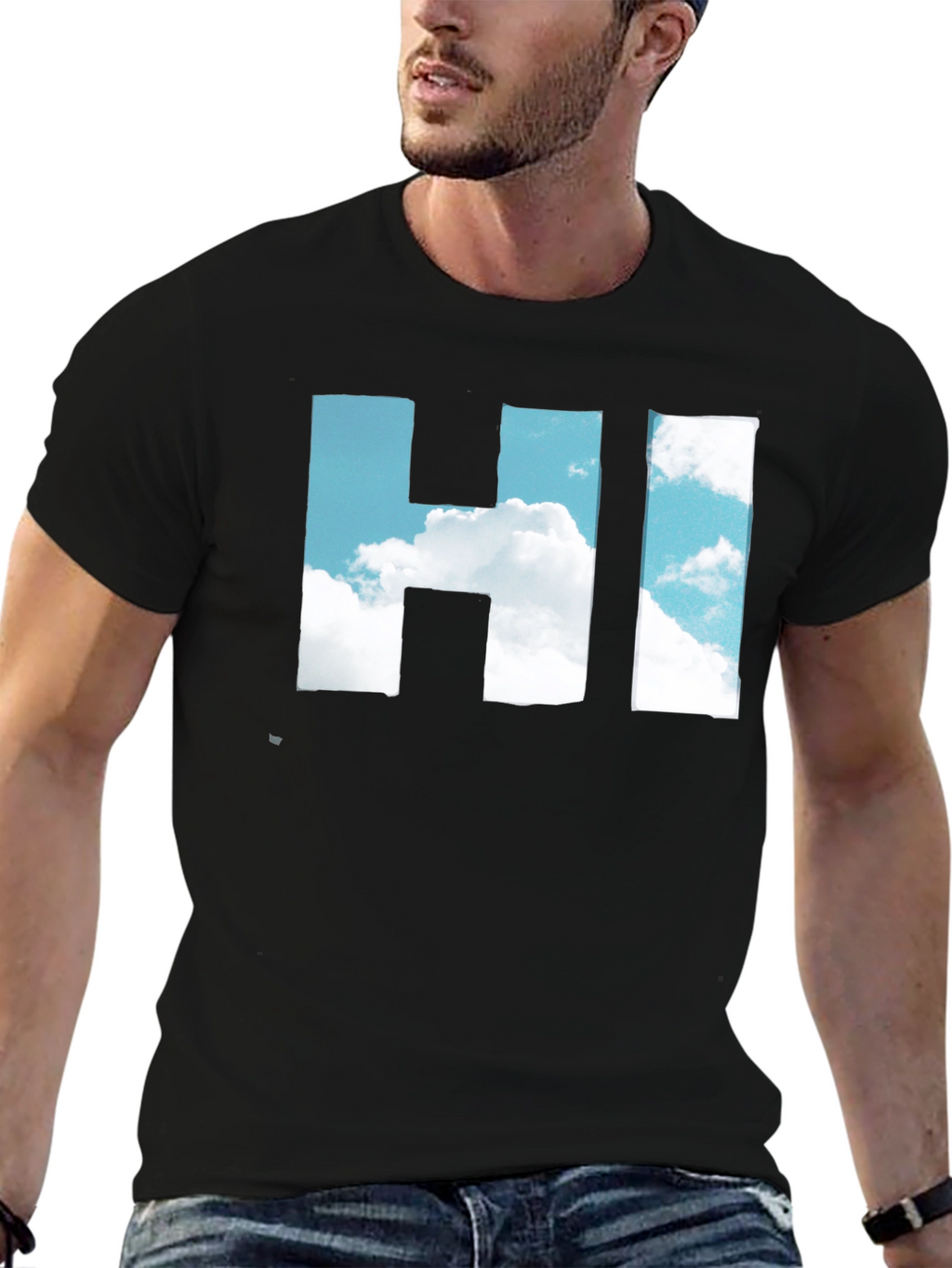 Sky HI T-Shirt - Cloudscape Graphic Tee
