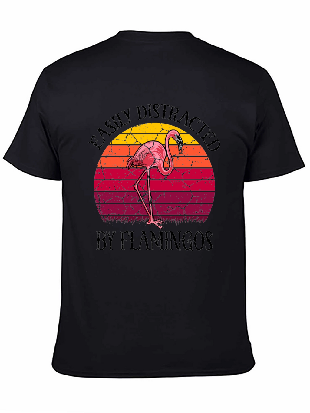 Easily Distracted by Flamingos Graphic Tee