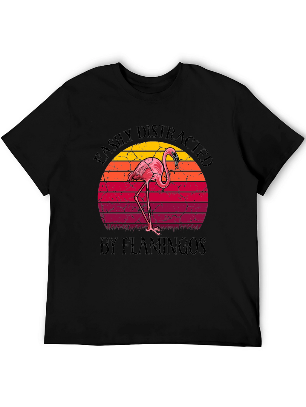 Easily Distracted by Flamingos Graphic Tee