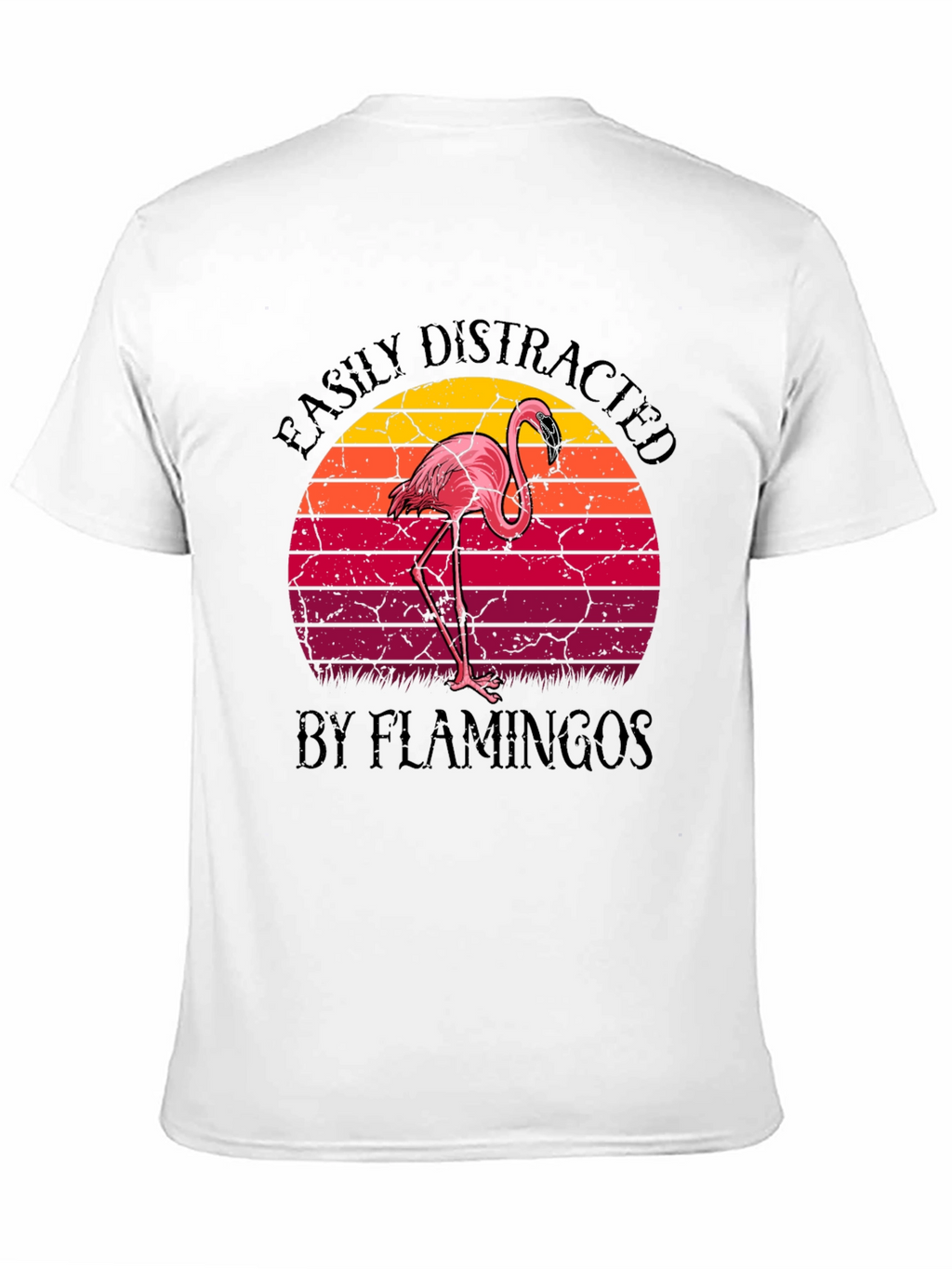 Easily Distracted by Flamingos Graphic Tee