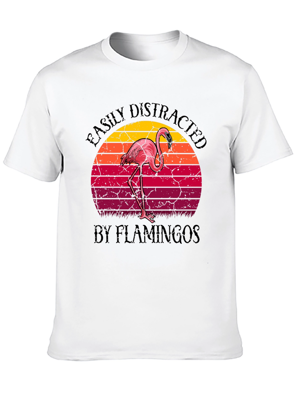 Easily Distracted by Flamingos Graphic Tee