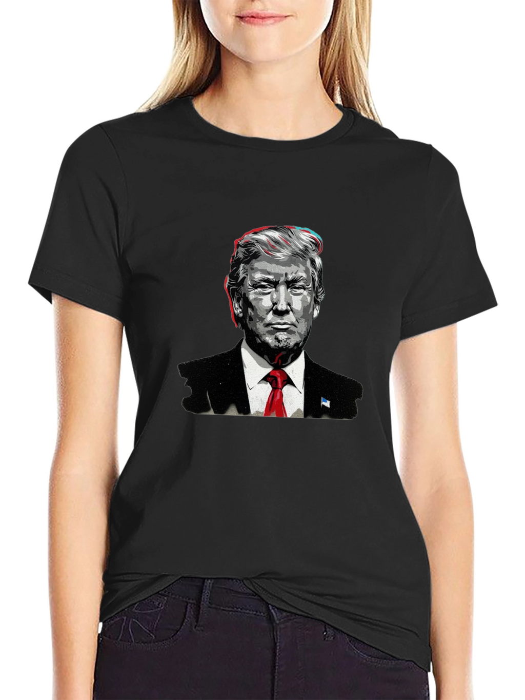 Trump Graphic Tee - Black Political Statement T-Shirt