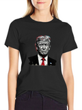 Trump Graphic Tee - Black Political Statement T-Shirt