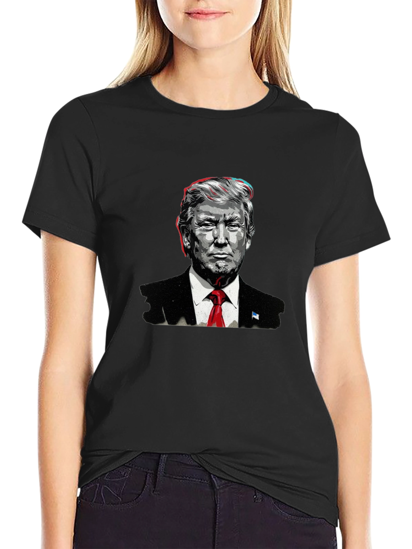 Trump Graphic Tee - Black Political Statement T-Shirt