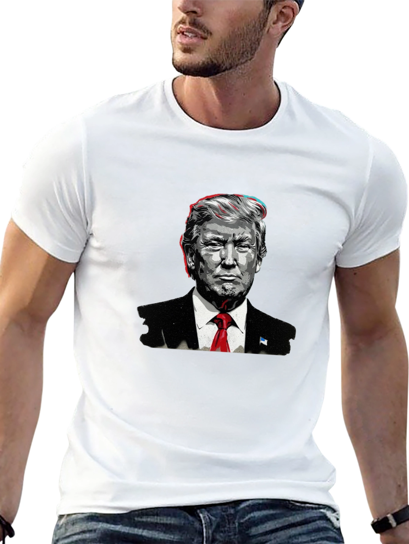 Trump Graphic Tee - Black Political Statement T-Shirt