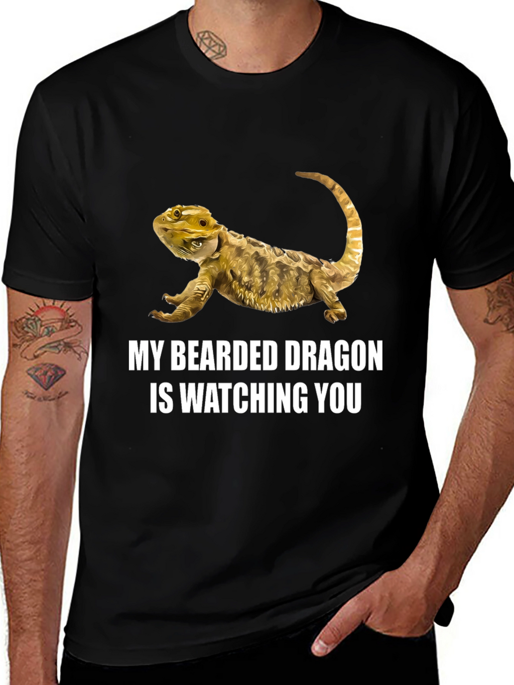 Bearded Dragon T-Shirt: Watching You!