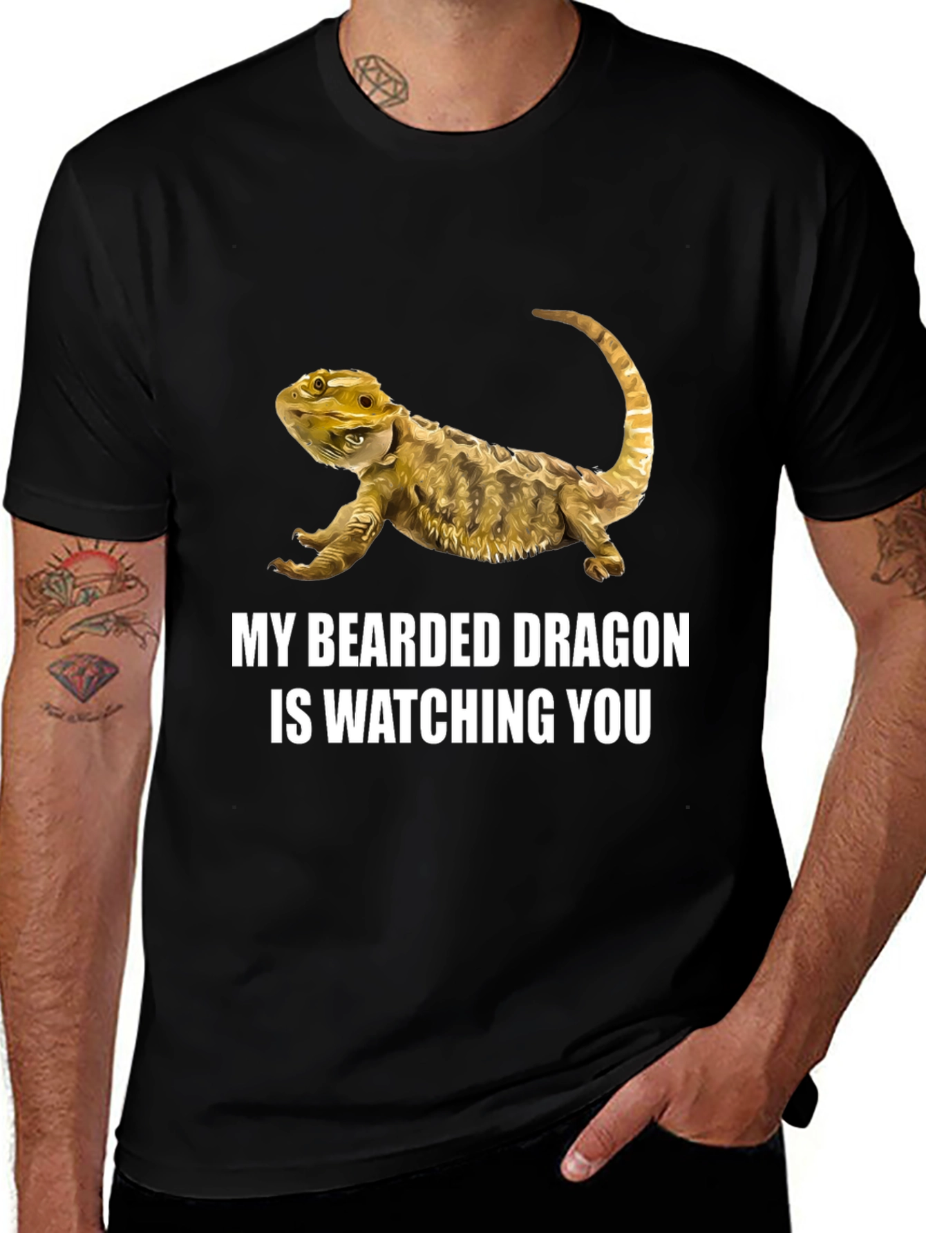 Bearded Dragon T-Shirt: Watching You!