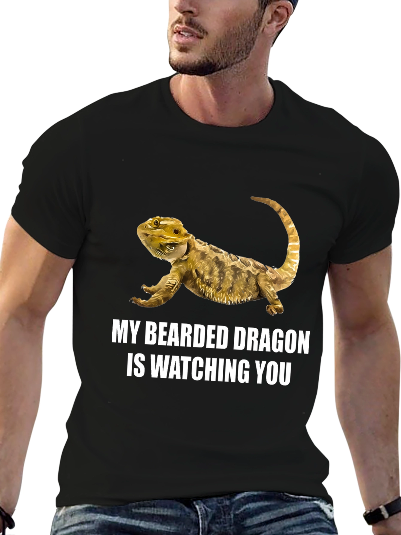 Bearded Dragon T-Shirt: Watching You!