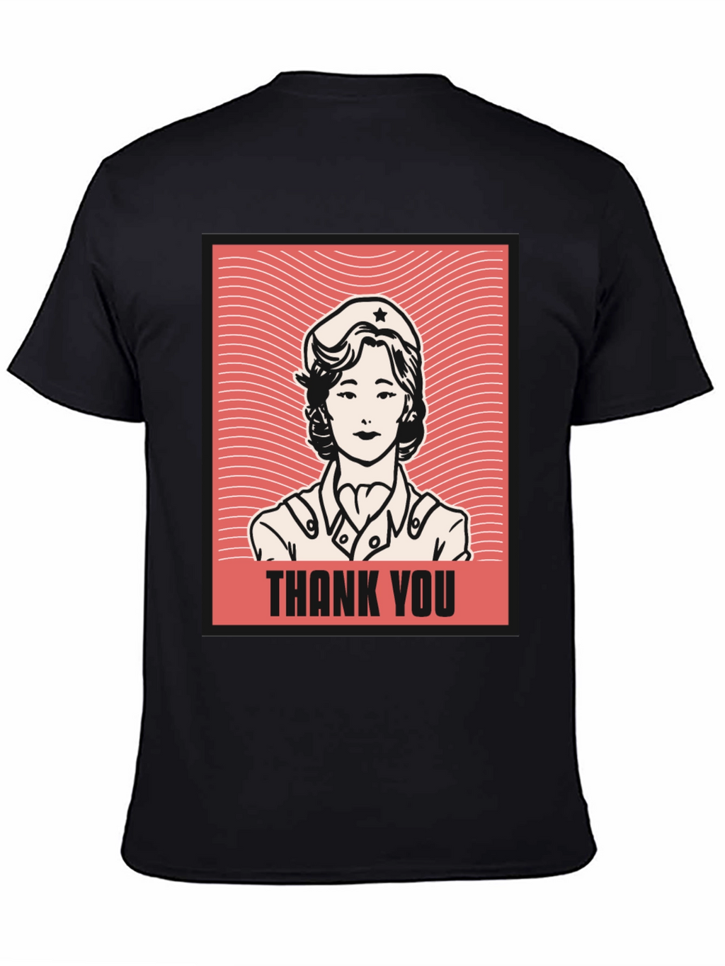 Retro Nurse Graphic T-Shirt - Thank You Design