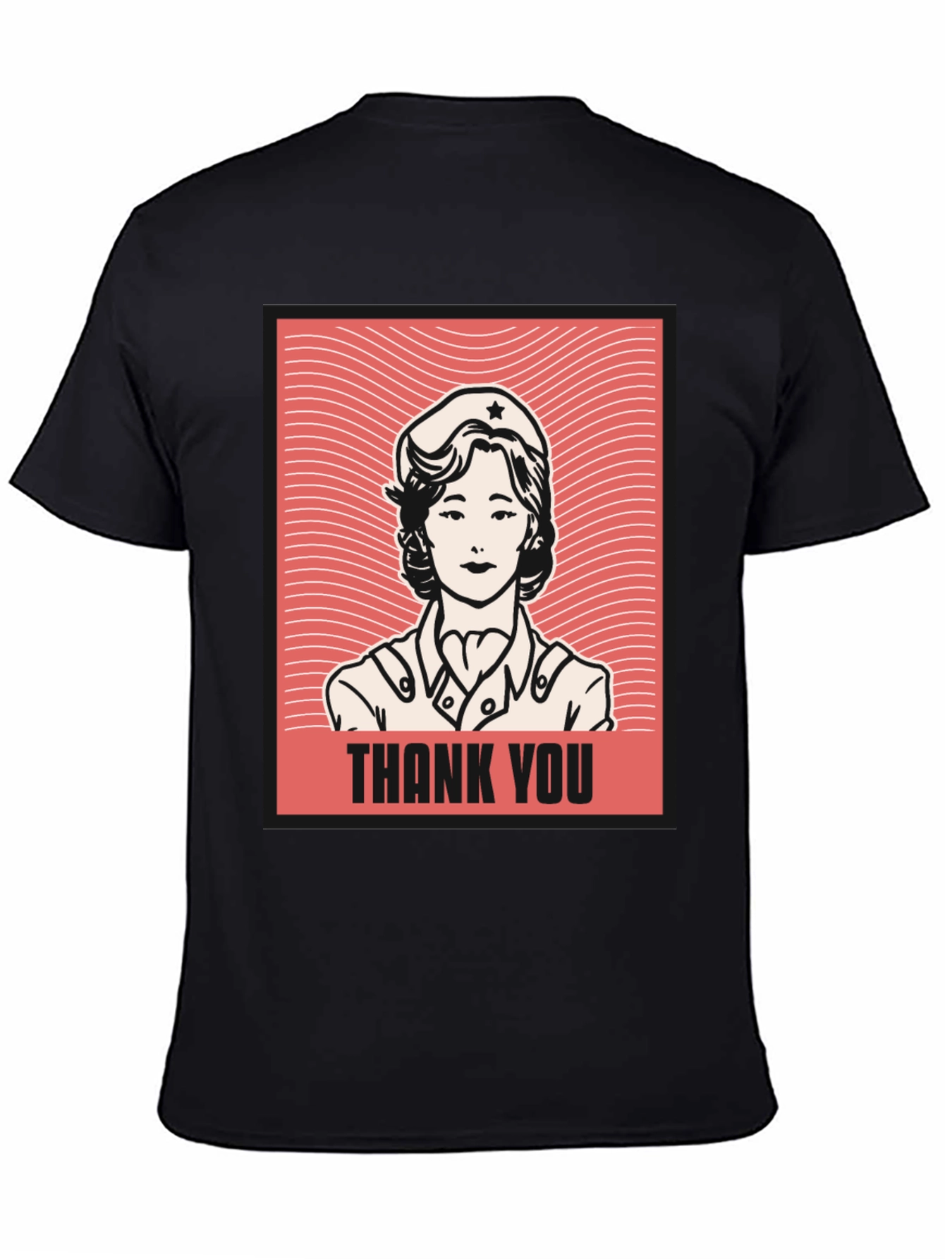 Retro Nurse Graphic T-Shirt - Thank You Design