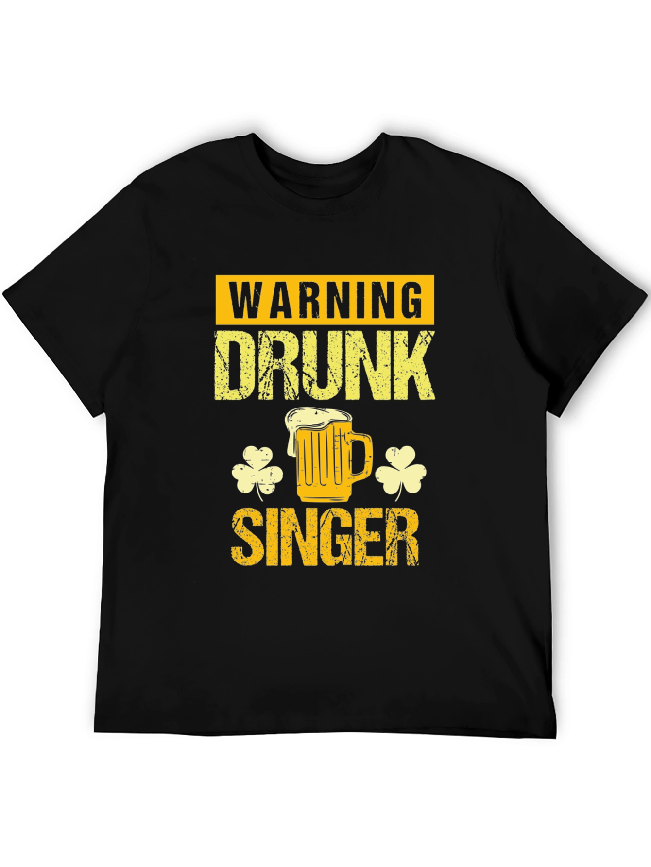 Warning Drunk Singer Graphic T-Shirt