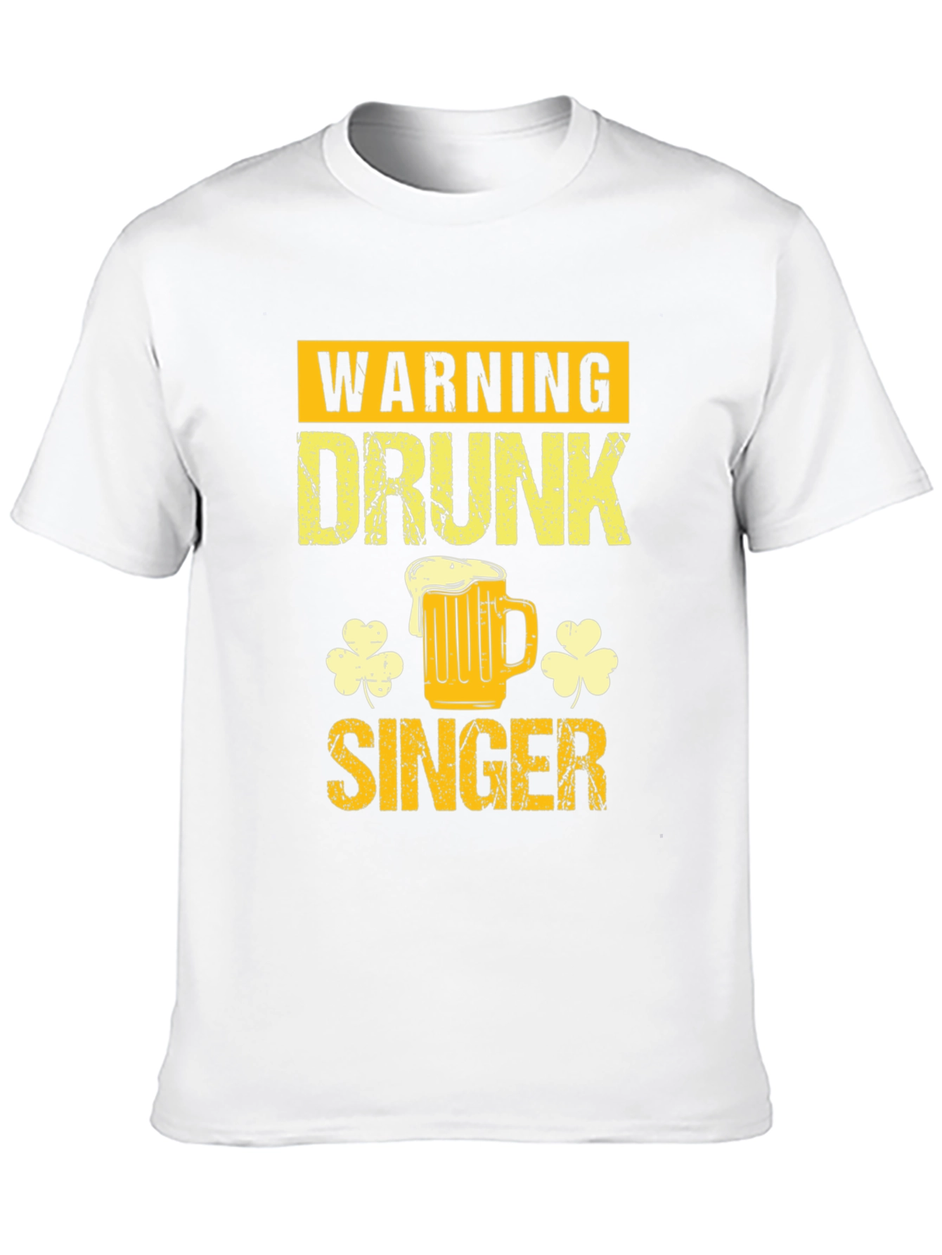 Warning Drunk Singer Graphic T-Shirt