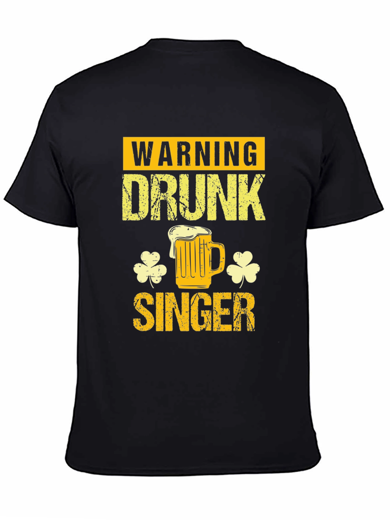 Warning Drunk Singer Graphic T-Shirt