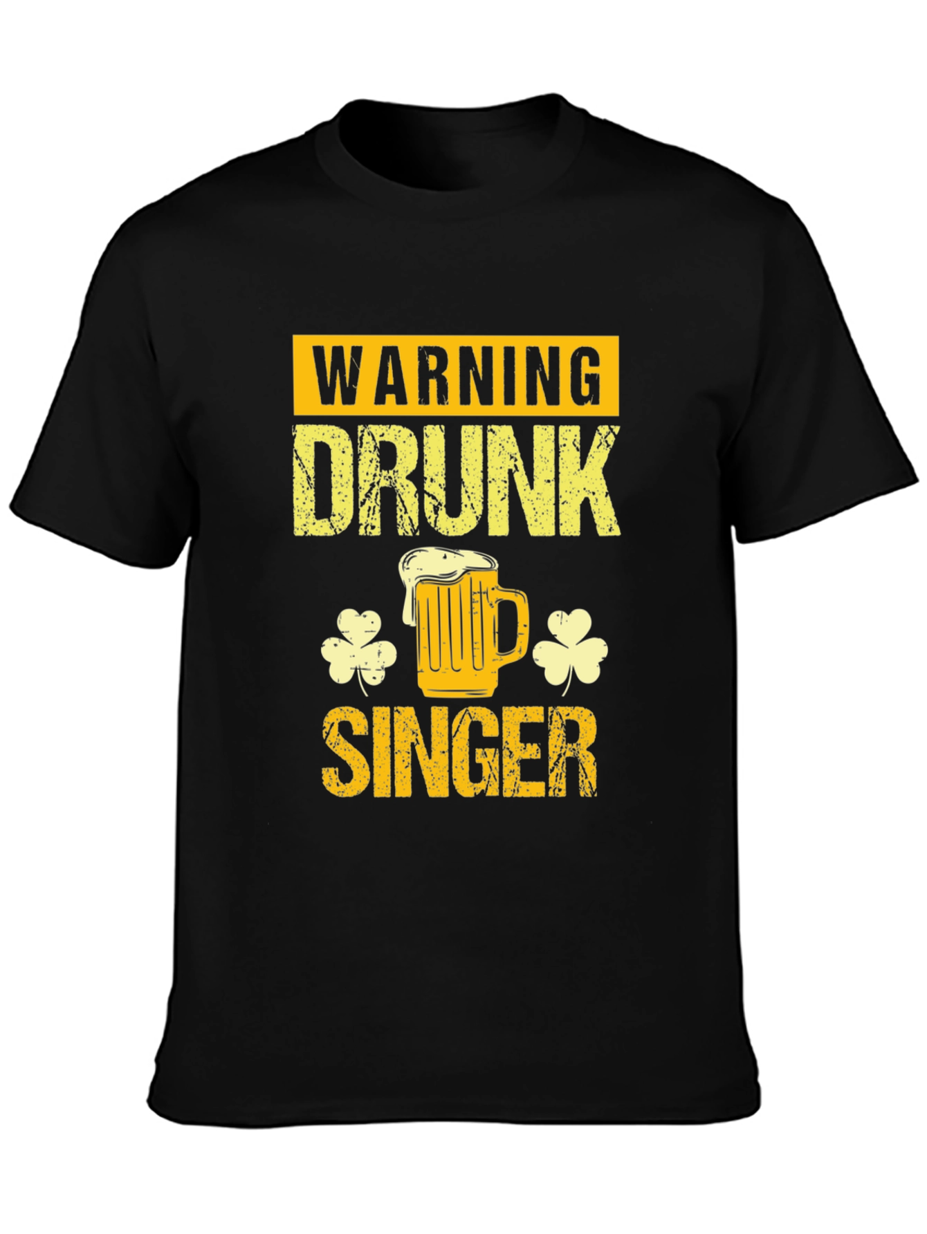 Warning Drunk Singer Graphic T-Shirt