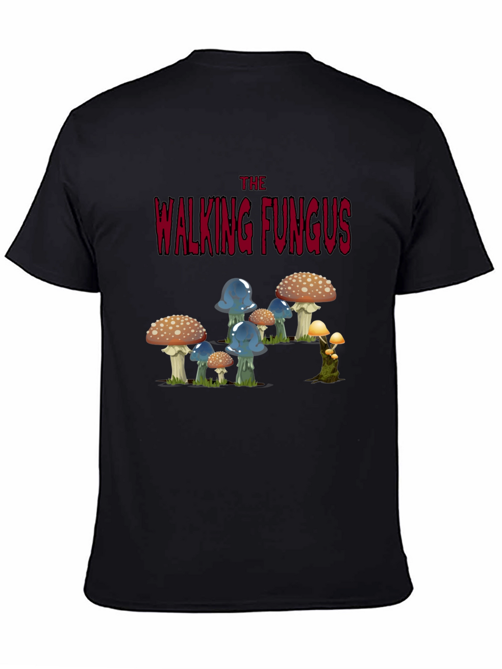 Walking Fungus Graphic Tee - Dark Humor T-Shirt