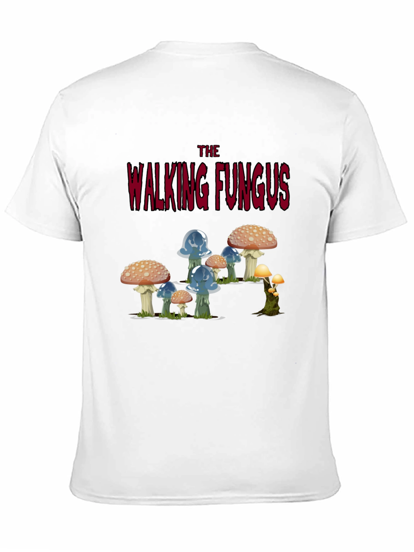 Walking Fungus Graphic Tee - Dark Humor T-Shirt