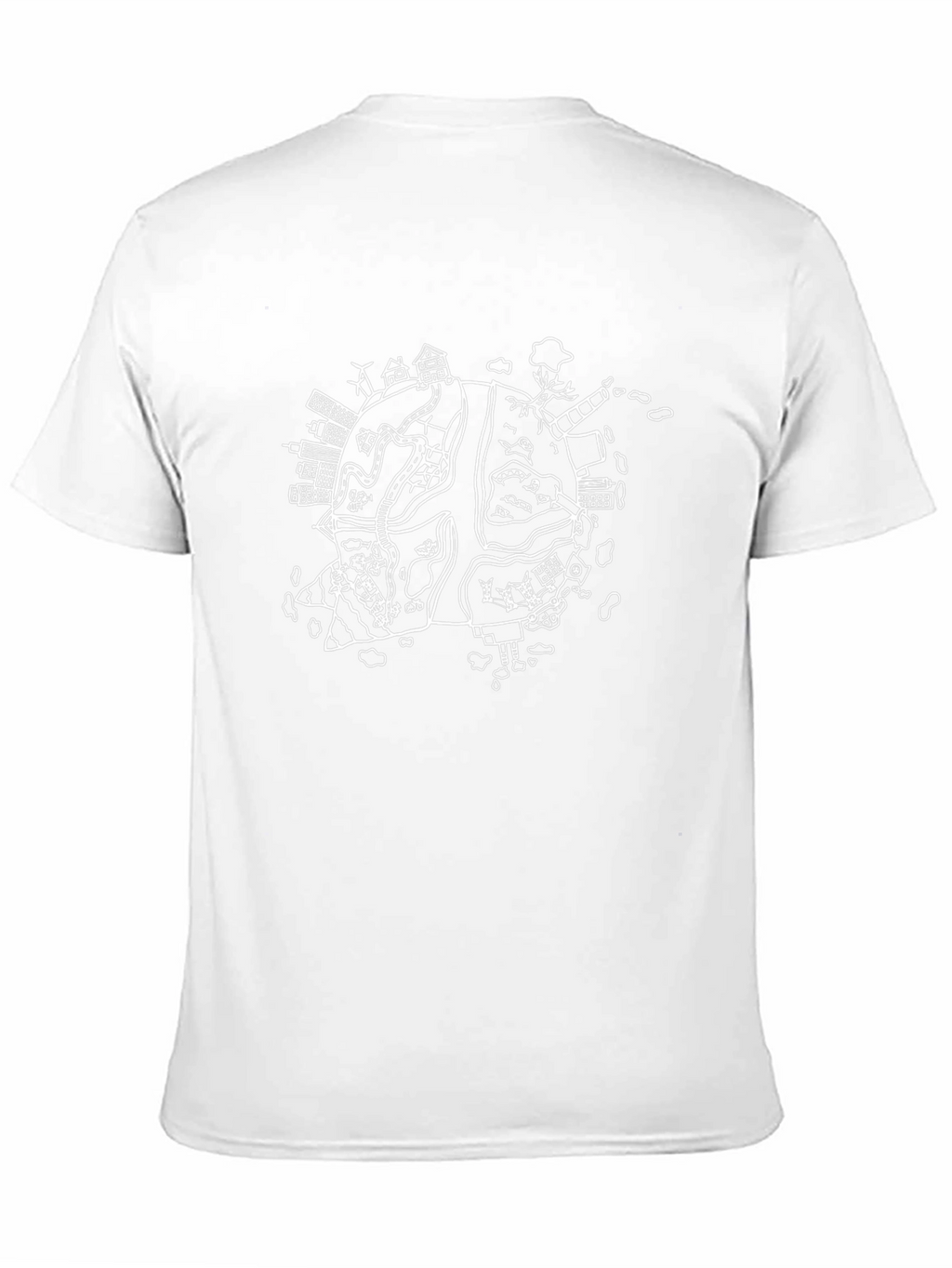 World Cityscape Graphic Tee - Black