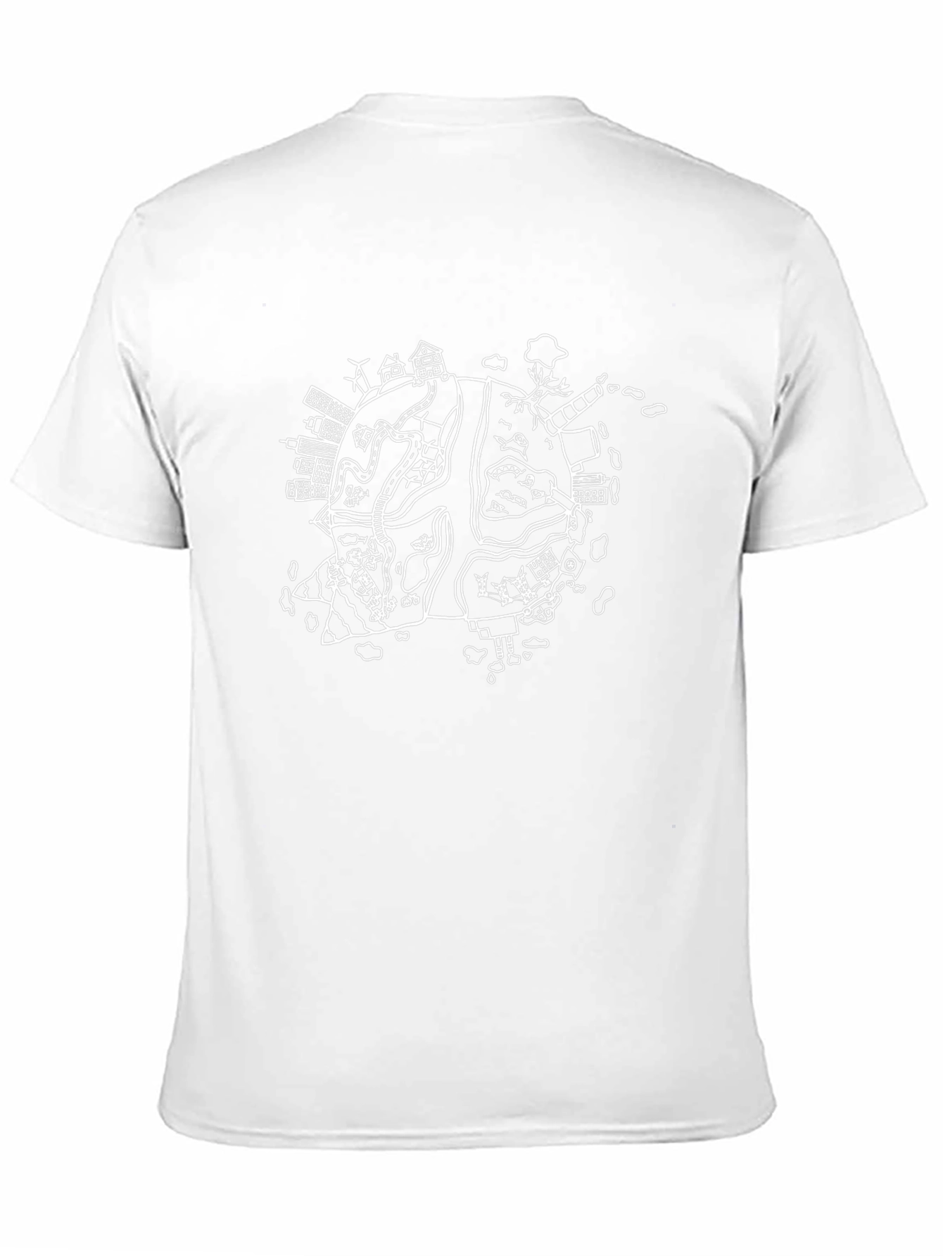 World Cityscape Graphic Tee - Black