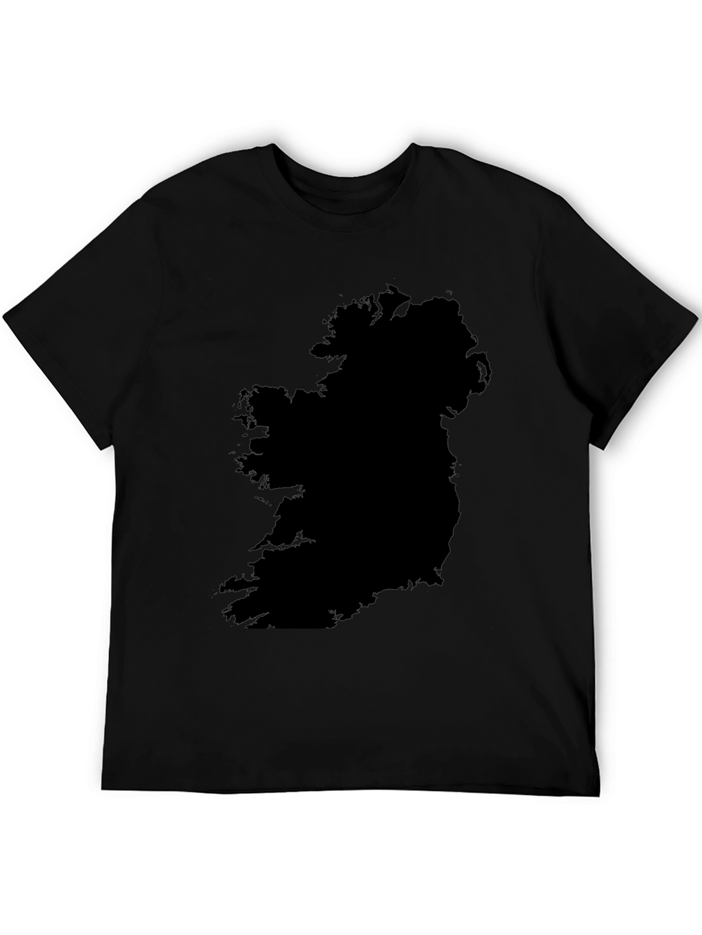 Ireland Map Graphic T-Shirt - Black