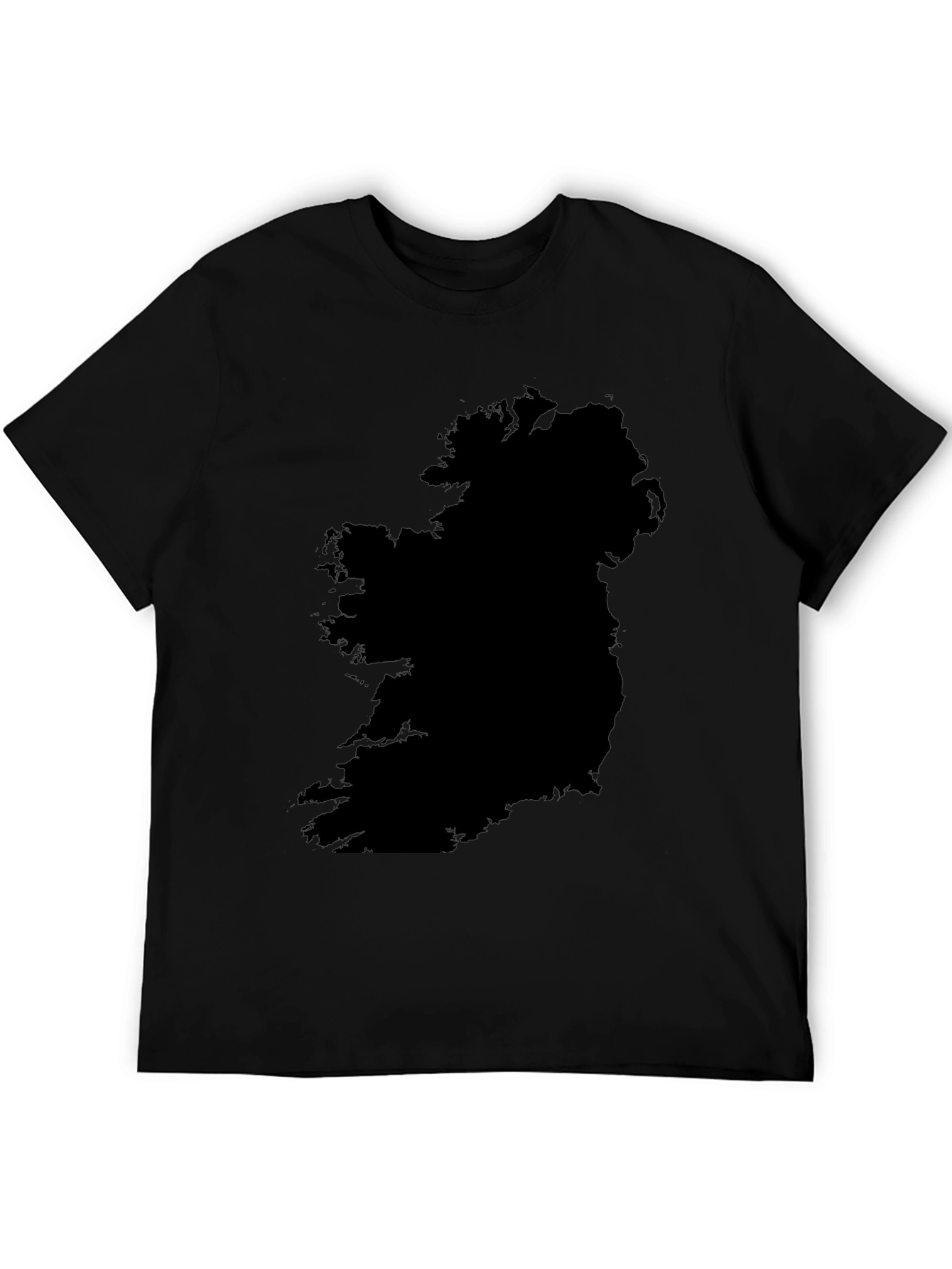 Ireland Map Graphic T-Shirt - Black