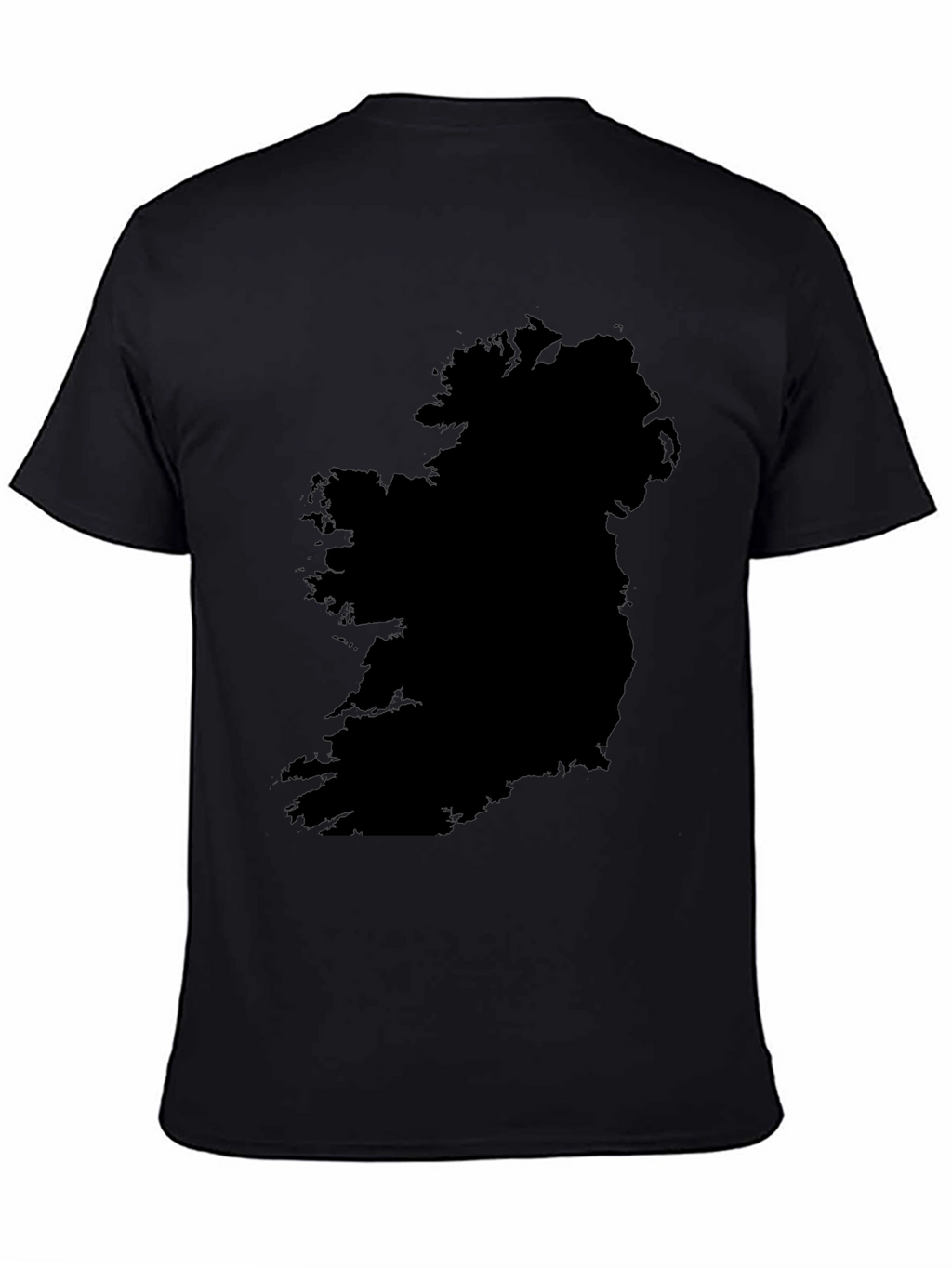 Ireland Map Graphic T-Shirt - Black