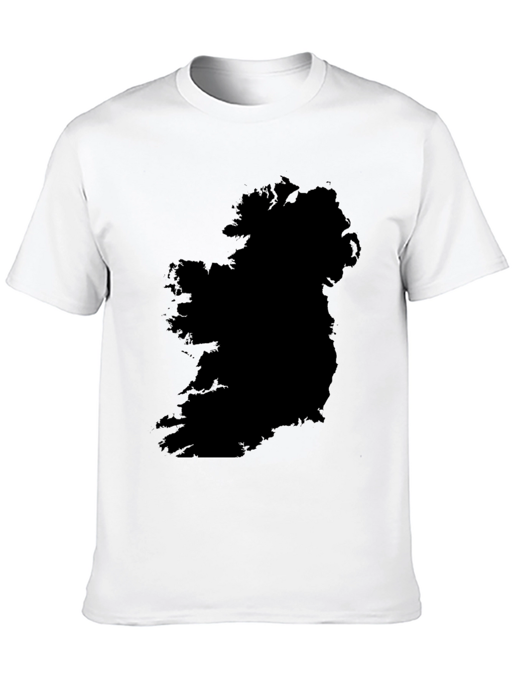Ireland Map Graphic T-Shirt - Black