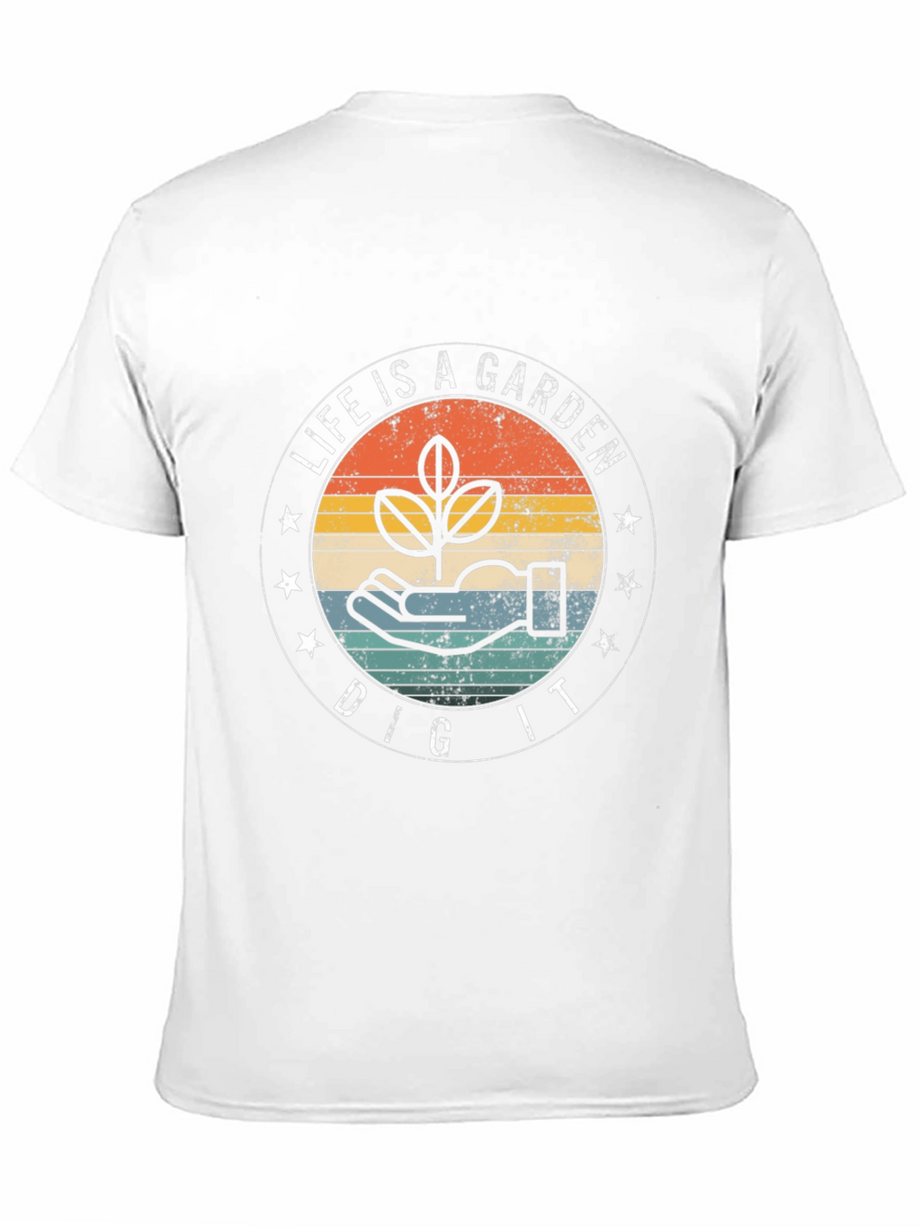 Life is a Garden Black Graphic T-Shirt
