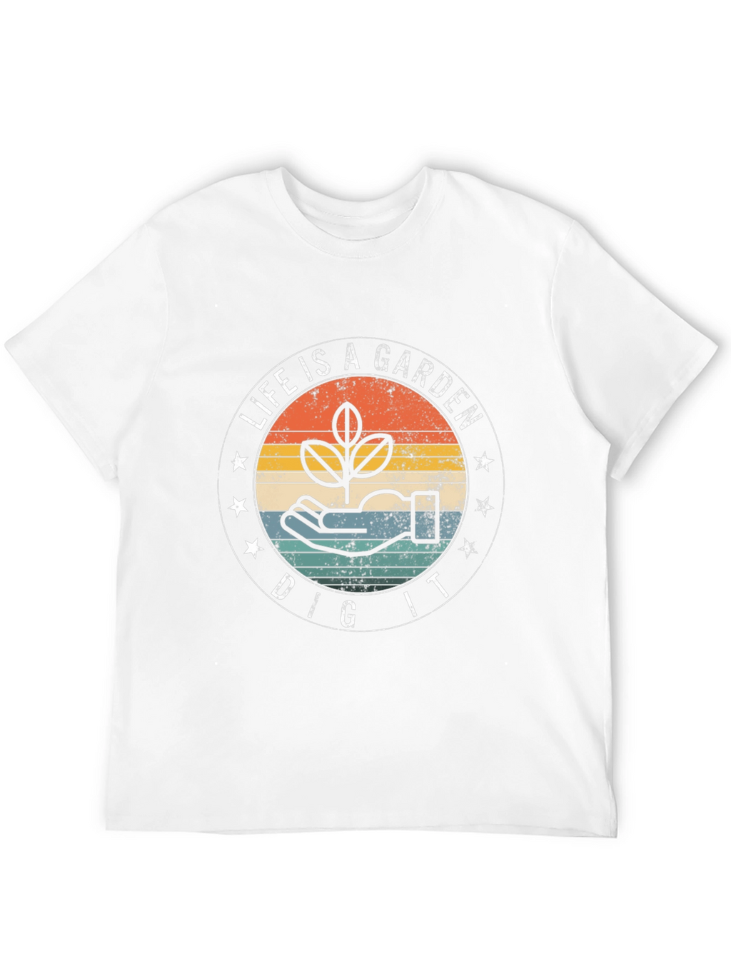 Life is a Garden Black Graphic T-Shirt