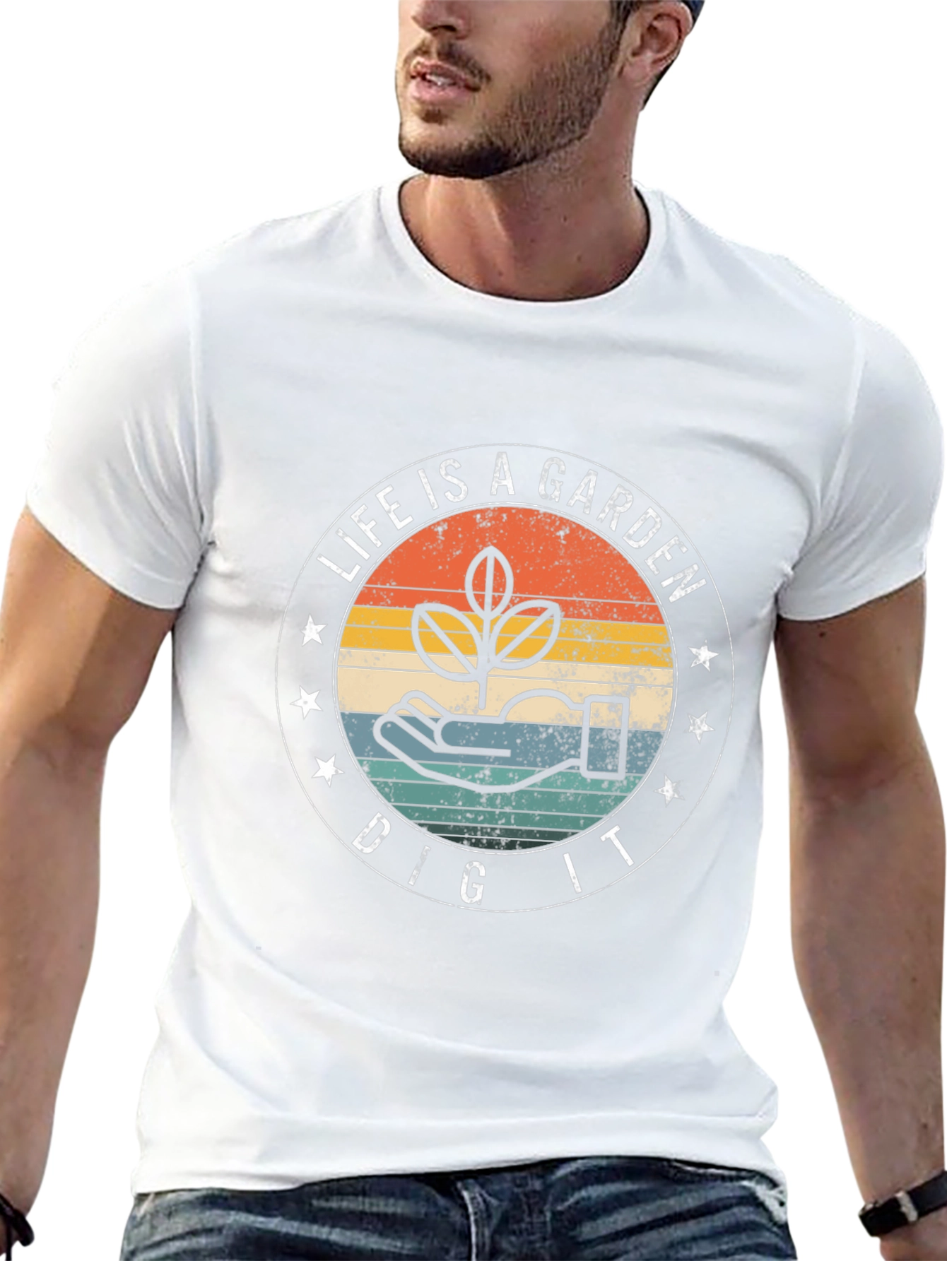 Life is a Garden Black Graphic T-Shirt