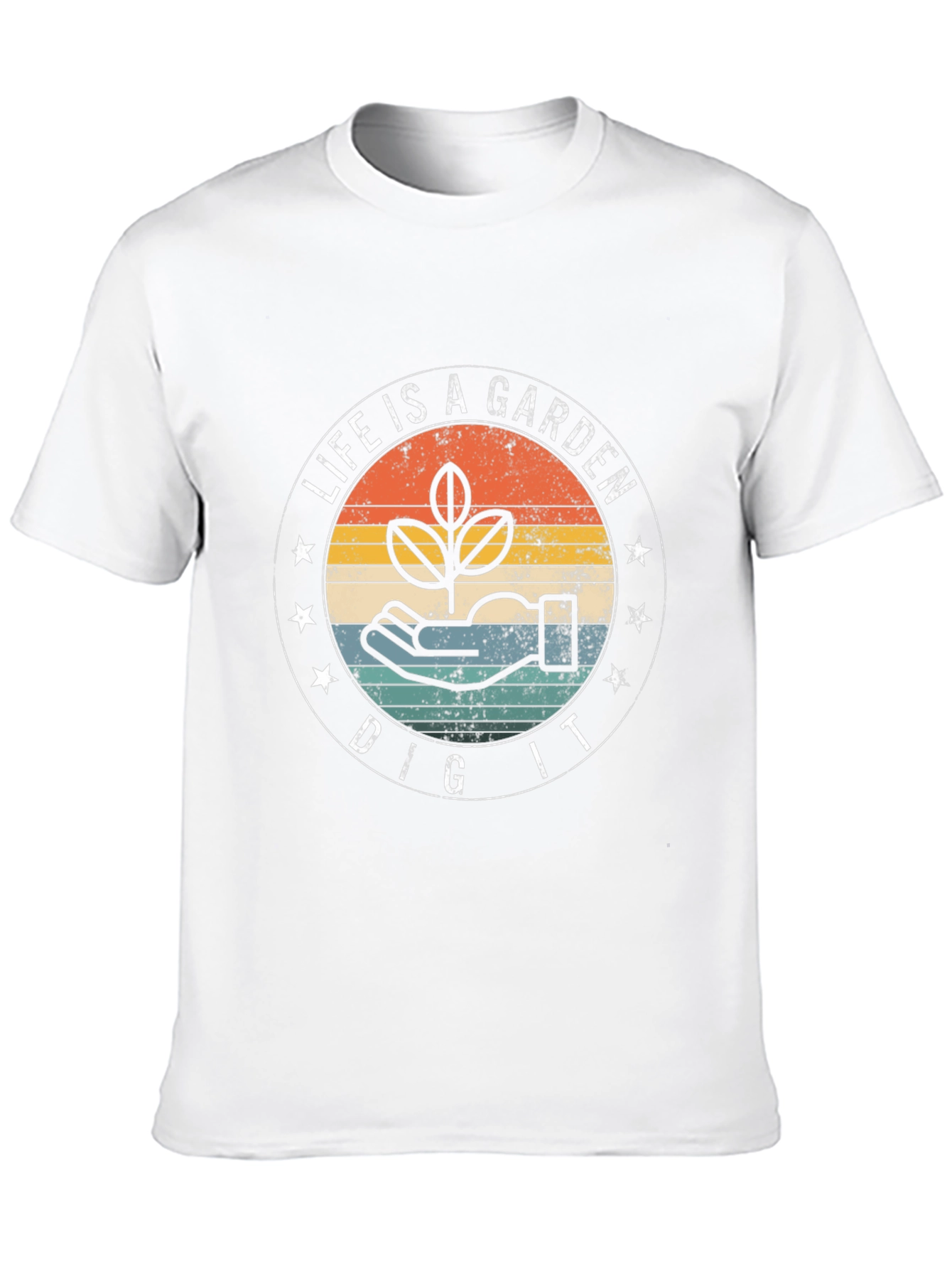 Life is a Garden Black Graphic T-Shirt