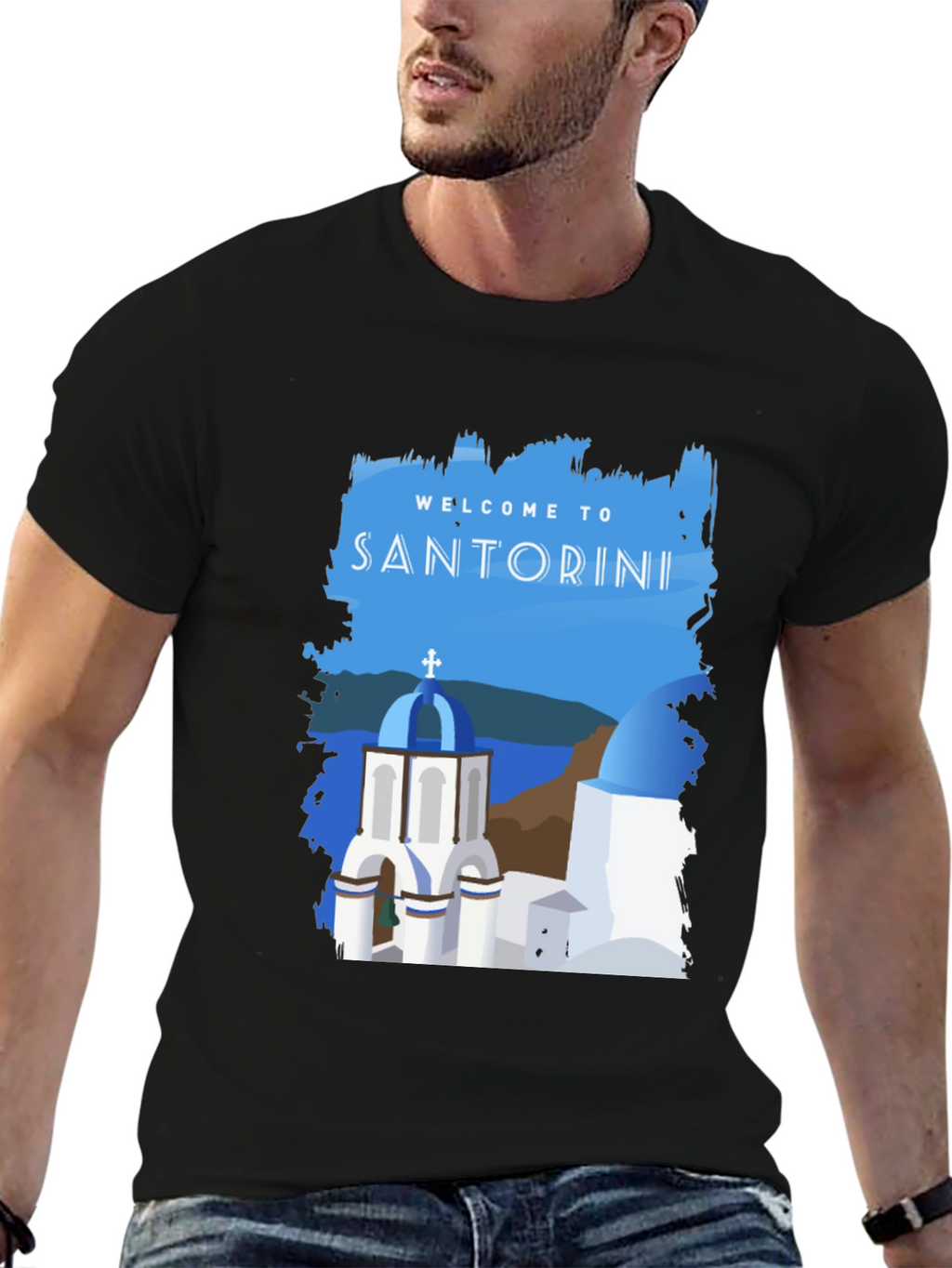 Santorini Greece Travel T-Shirt