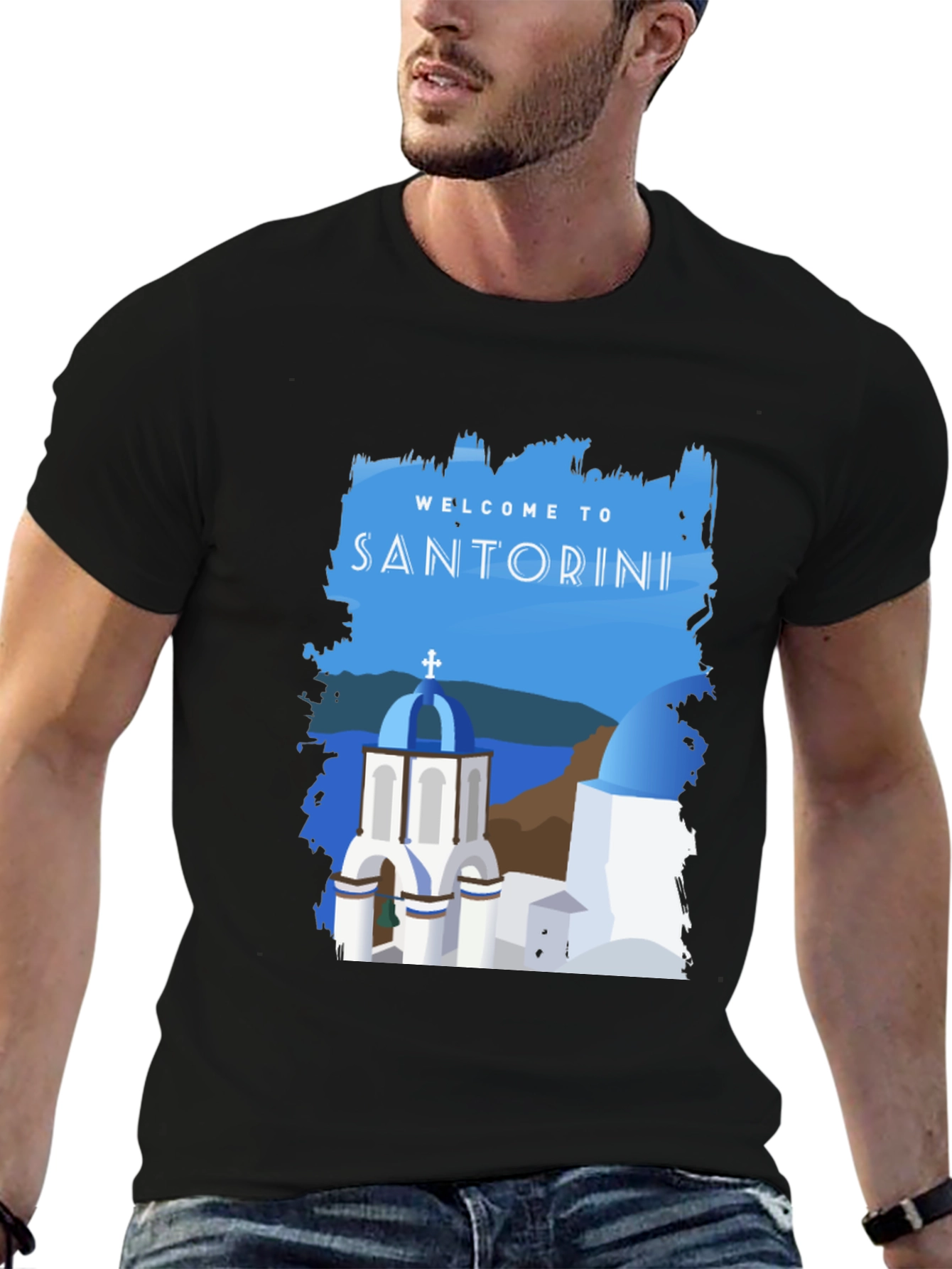 Santorini Greece Travel T-Shirt