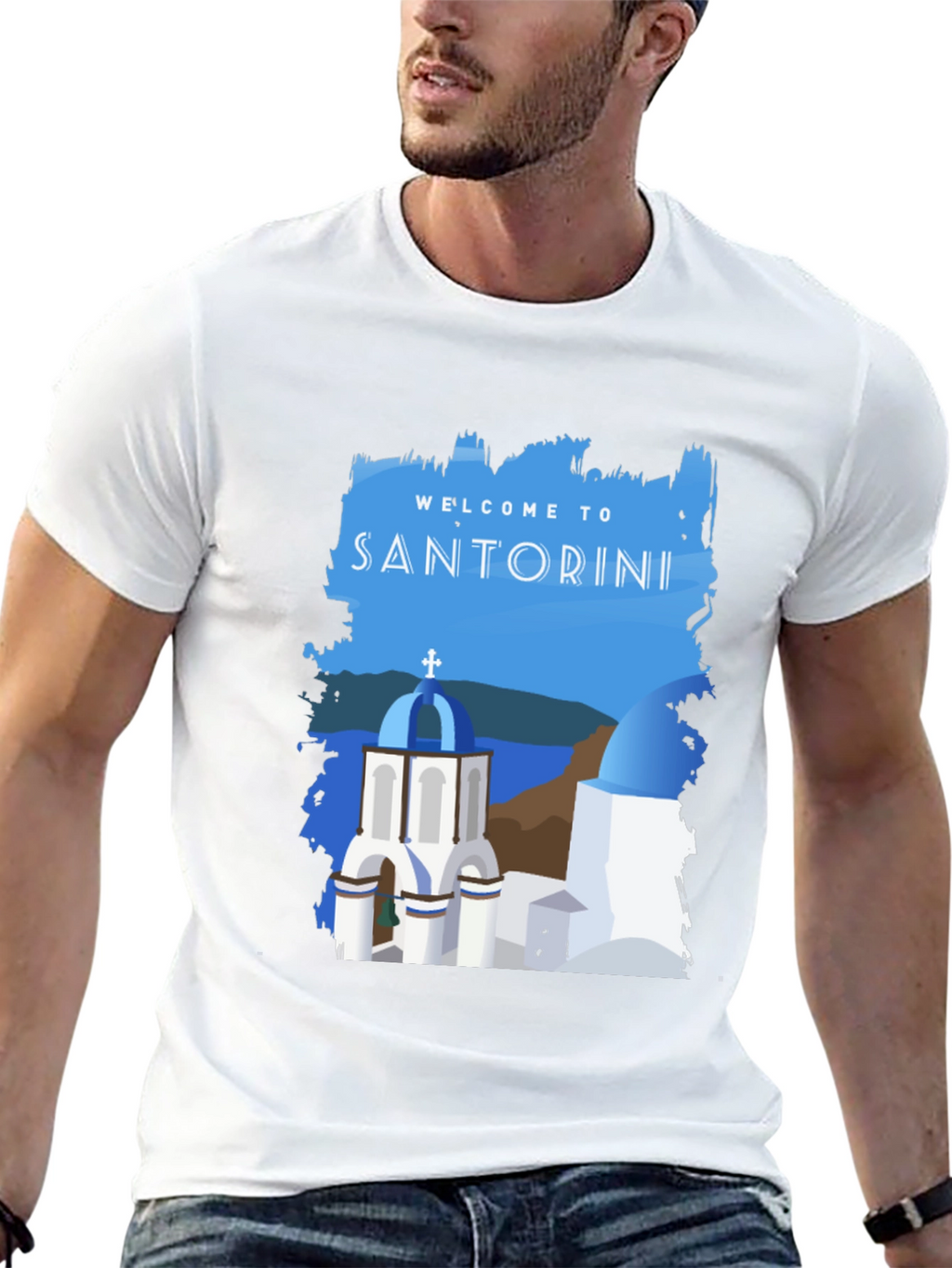 Santorini Greece Travel T-Shirt