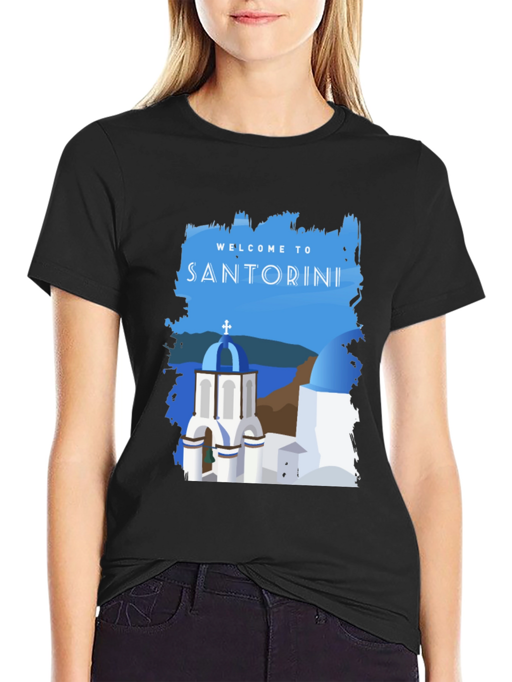 Santorini Greece Travel T-Shirt