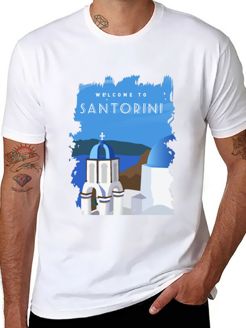 Santorini Greece Travel T-Shirt