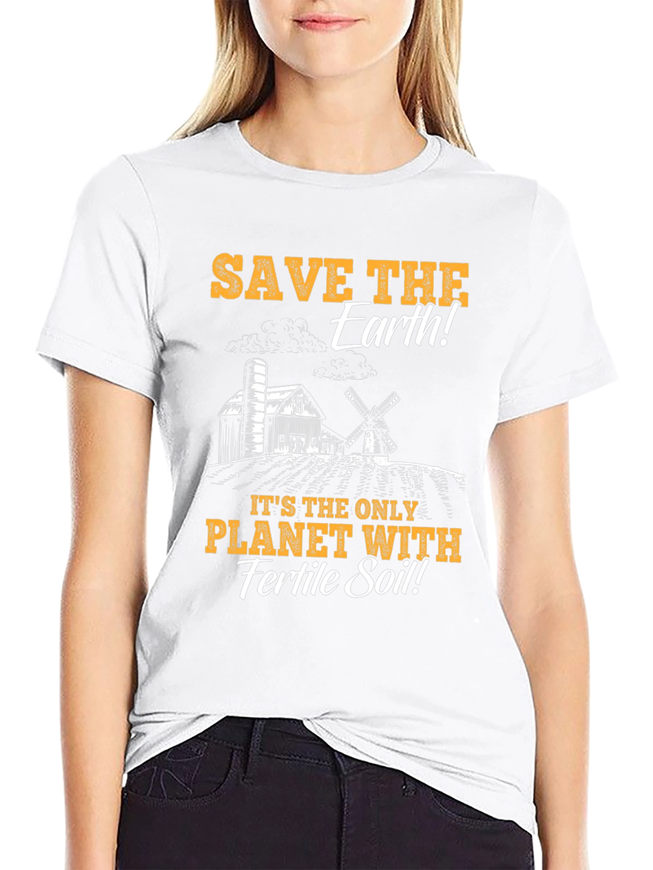 Save the Earth Graphic Tee - Fertile Soil Planet T-Shirt