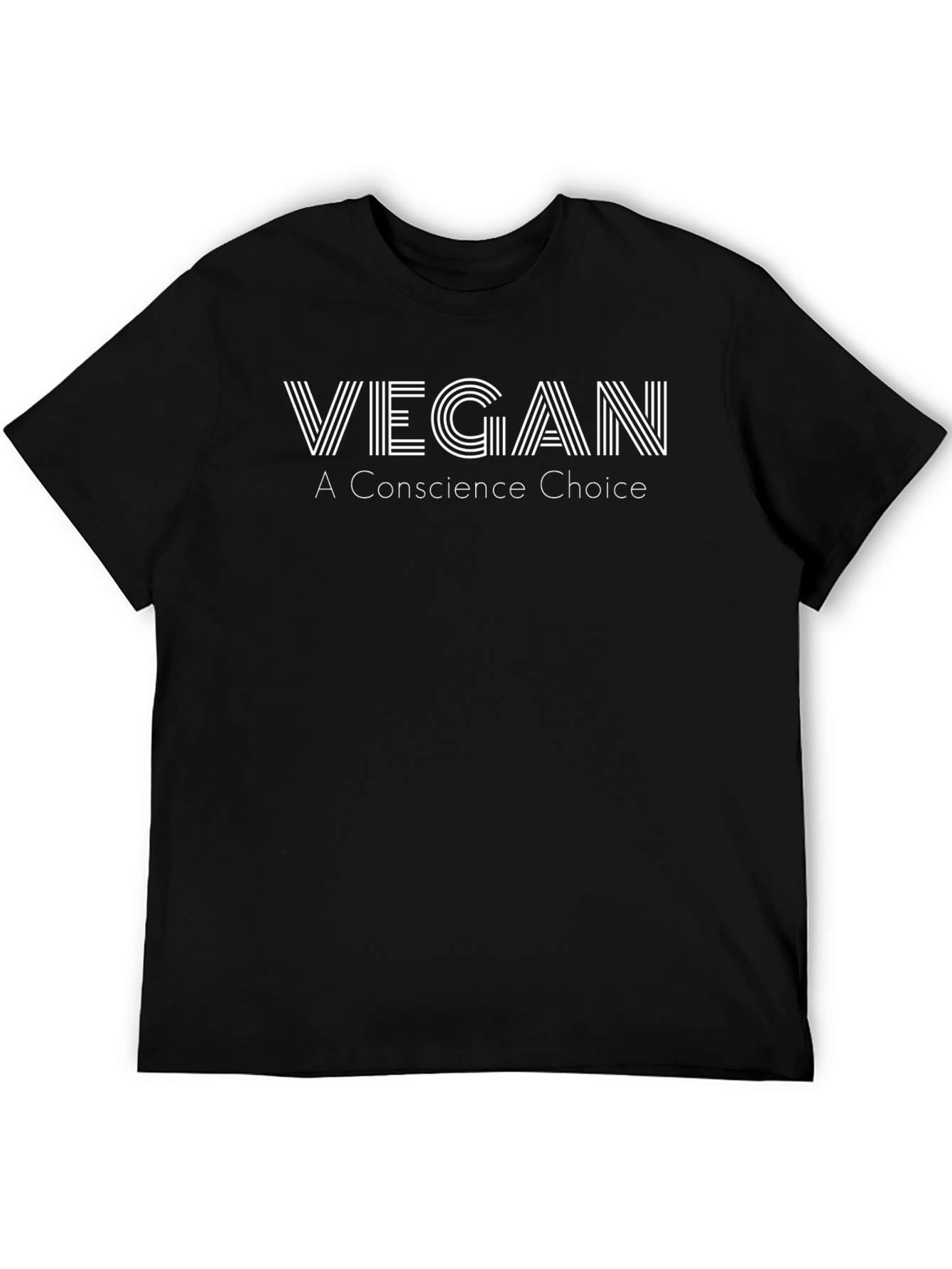 Vegan Conscience Choice Black T-Shirt