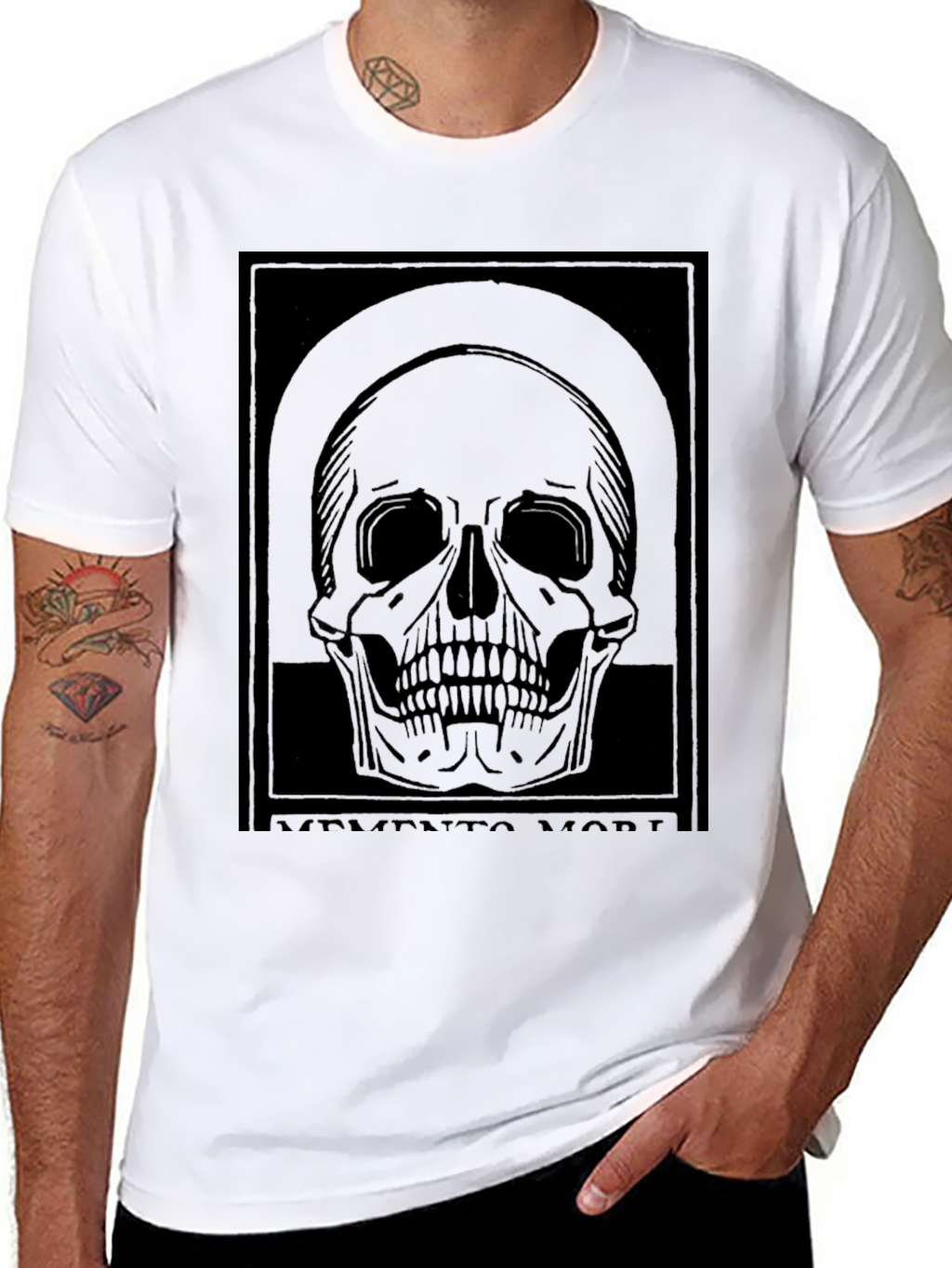 Memento Mori Skull Graphic T-Shirt
