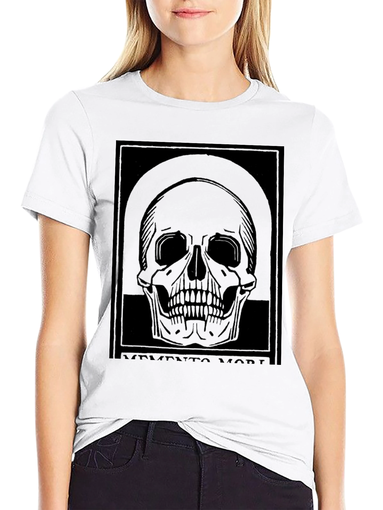Memento Mori Skull Graphic T-Shirt