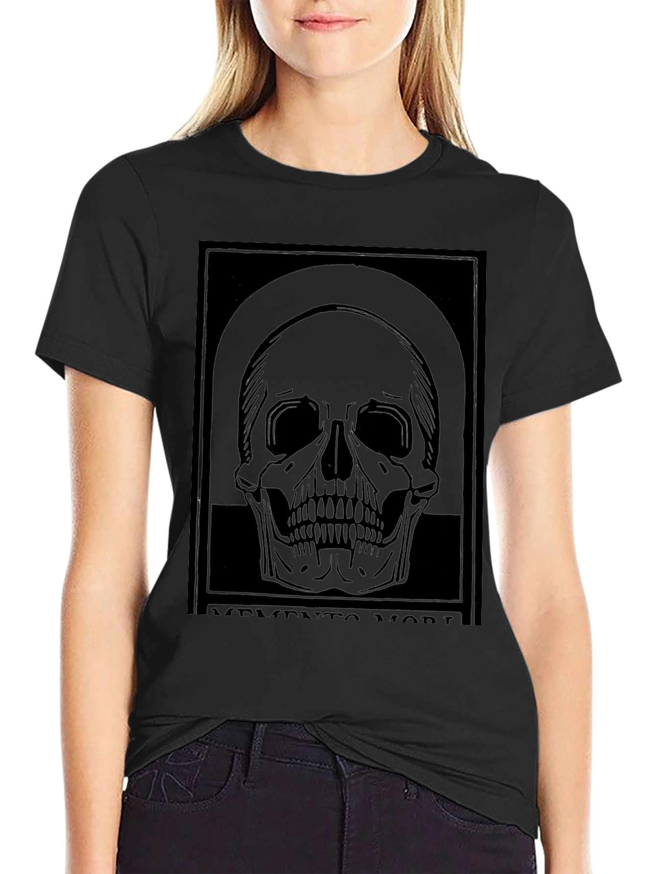 Memento Mori Skull Graphic T-Shirt